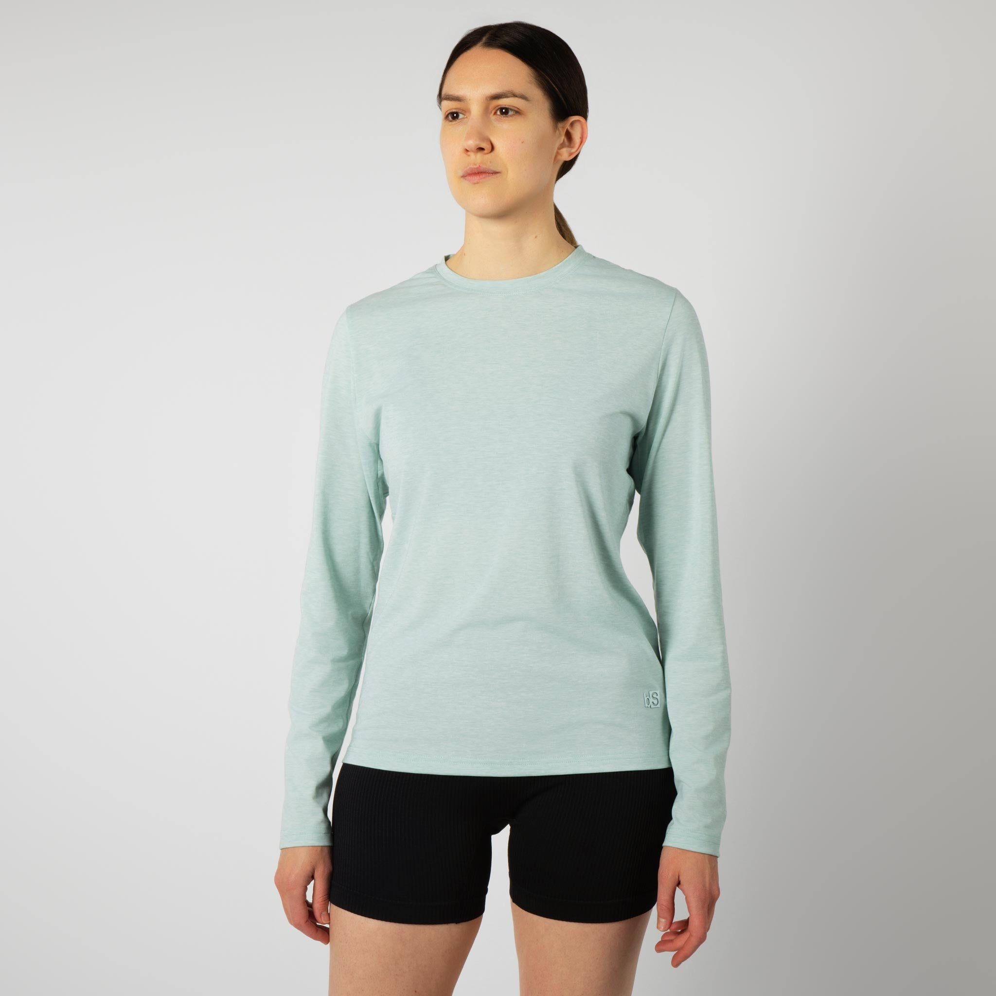 Women's BlackStrap Aspect Crewneck Long Sleeve Shirt #color_juniper