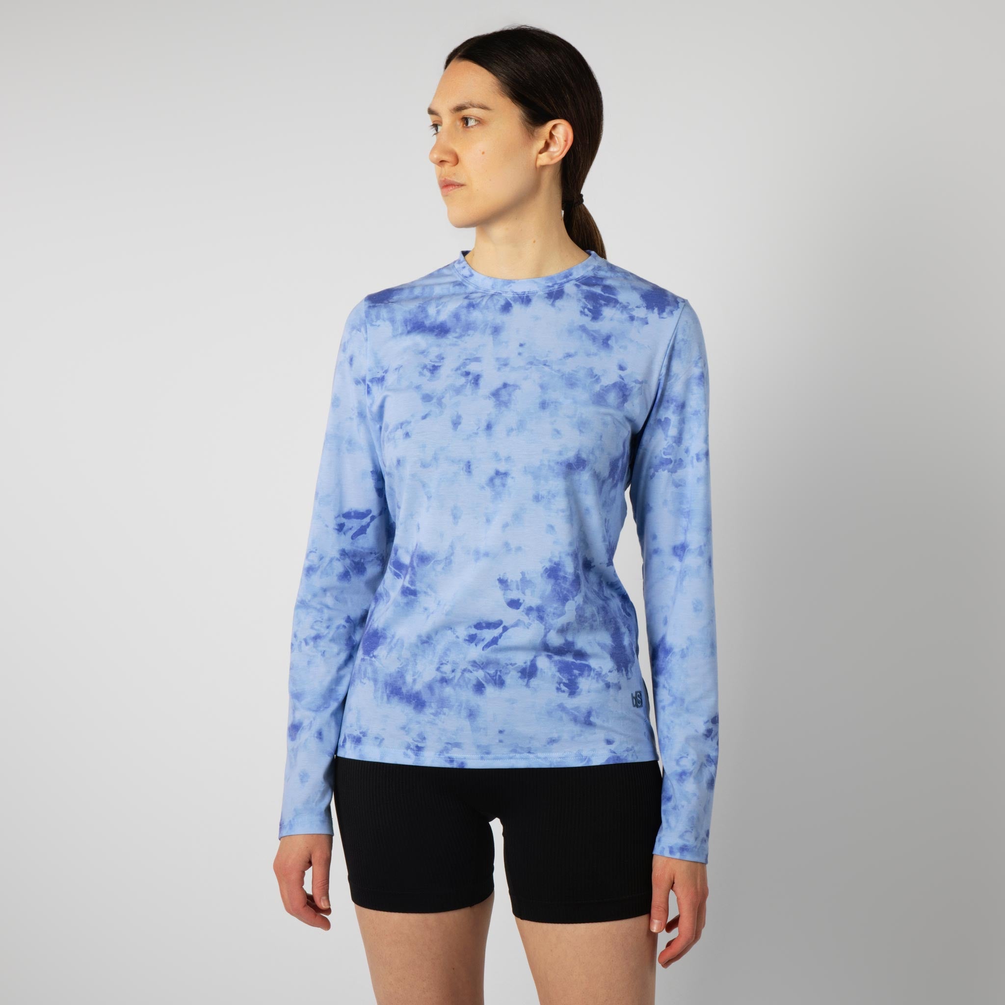 Women's BlackStrap Aspect Crewneck Long Sleeve Shirt #color_tie dye crescent