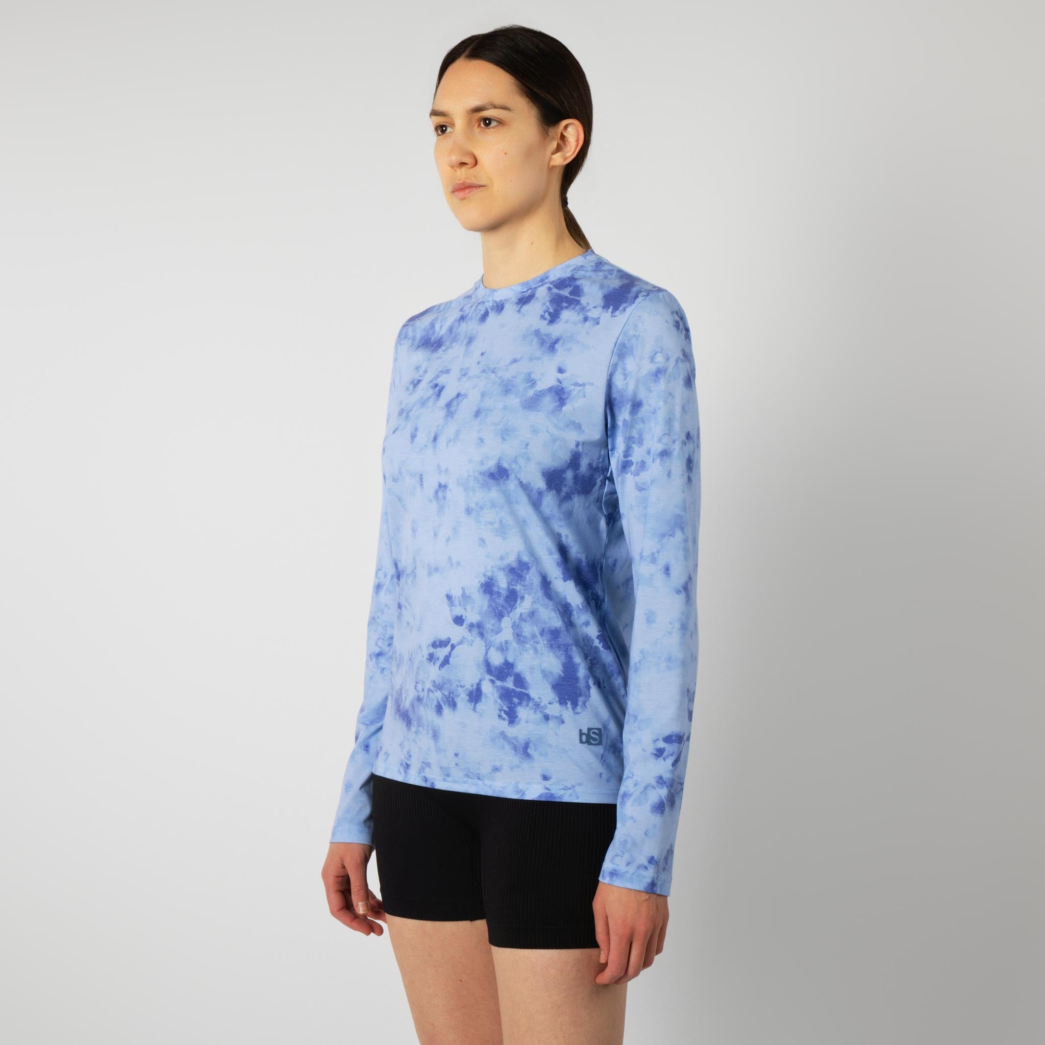 Women's BlackStrap Aspect Crewneck Long Sleeve Shirt #color_tie dye crescent