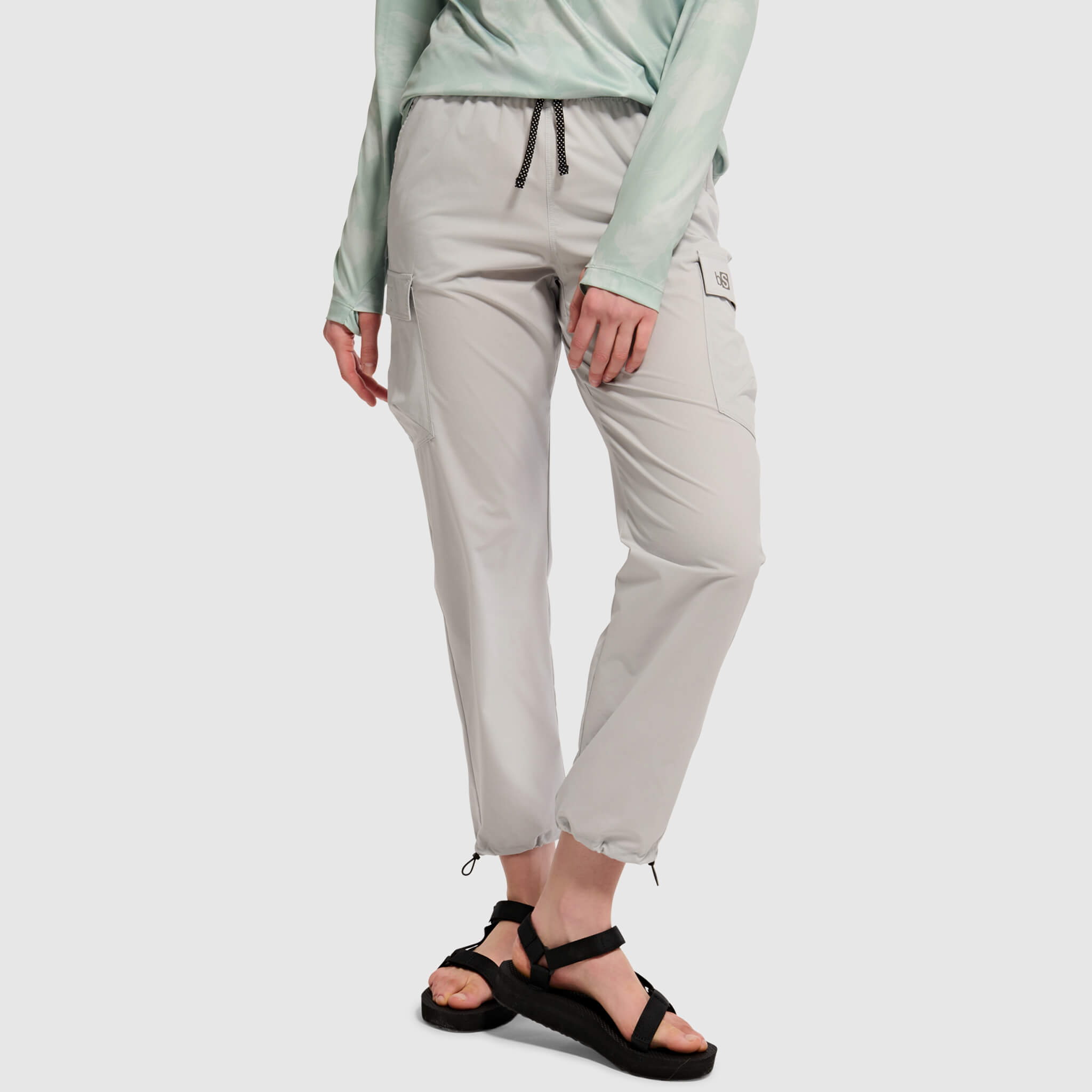 BlackStrap Women's Approach Pant with drawstring #color_ash
