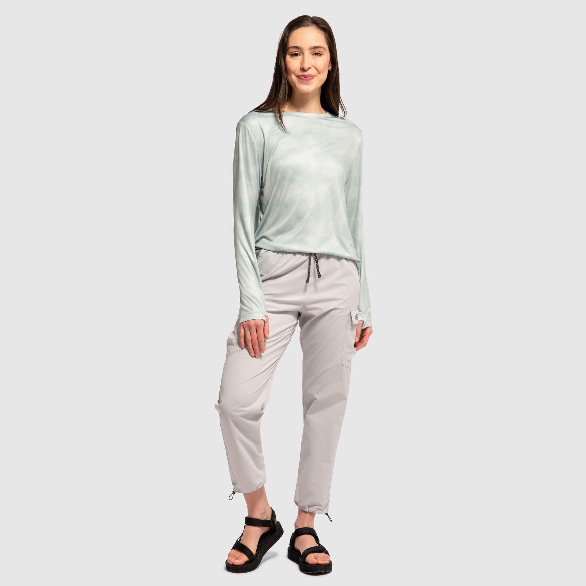 BlackStrap Women's Approach Pant with drawstring #color_ash