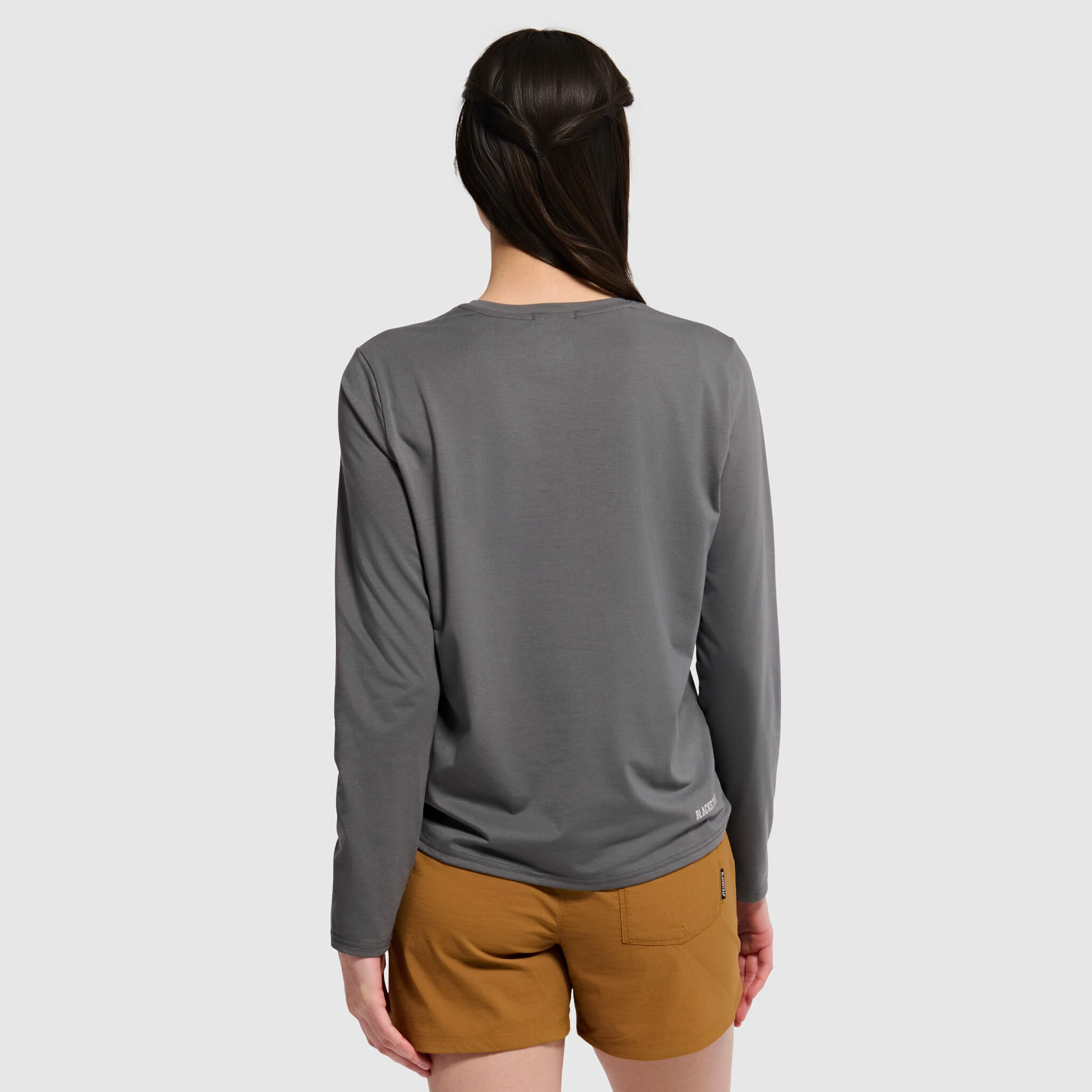 Women's BlackStrap Aspect Crewneck Long Sleeve Shirt #color_smoldered