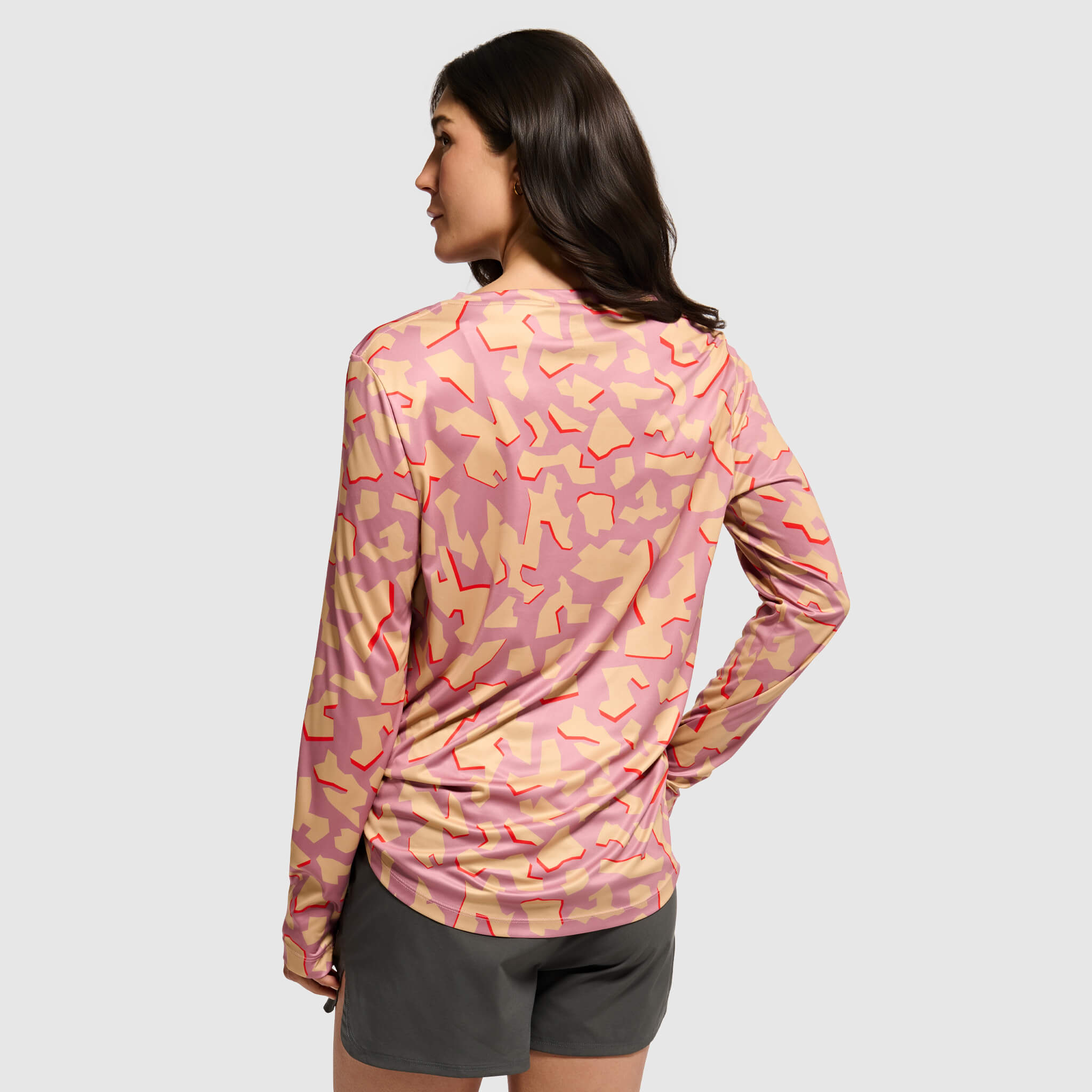 Women's Brackish Crewneck Long Sleeve BlackStrap #color_dimentical rhododendron