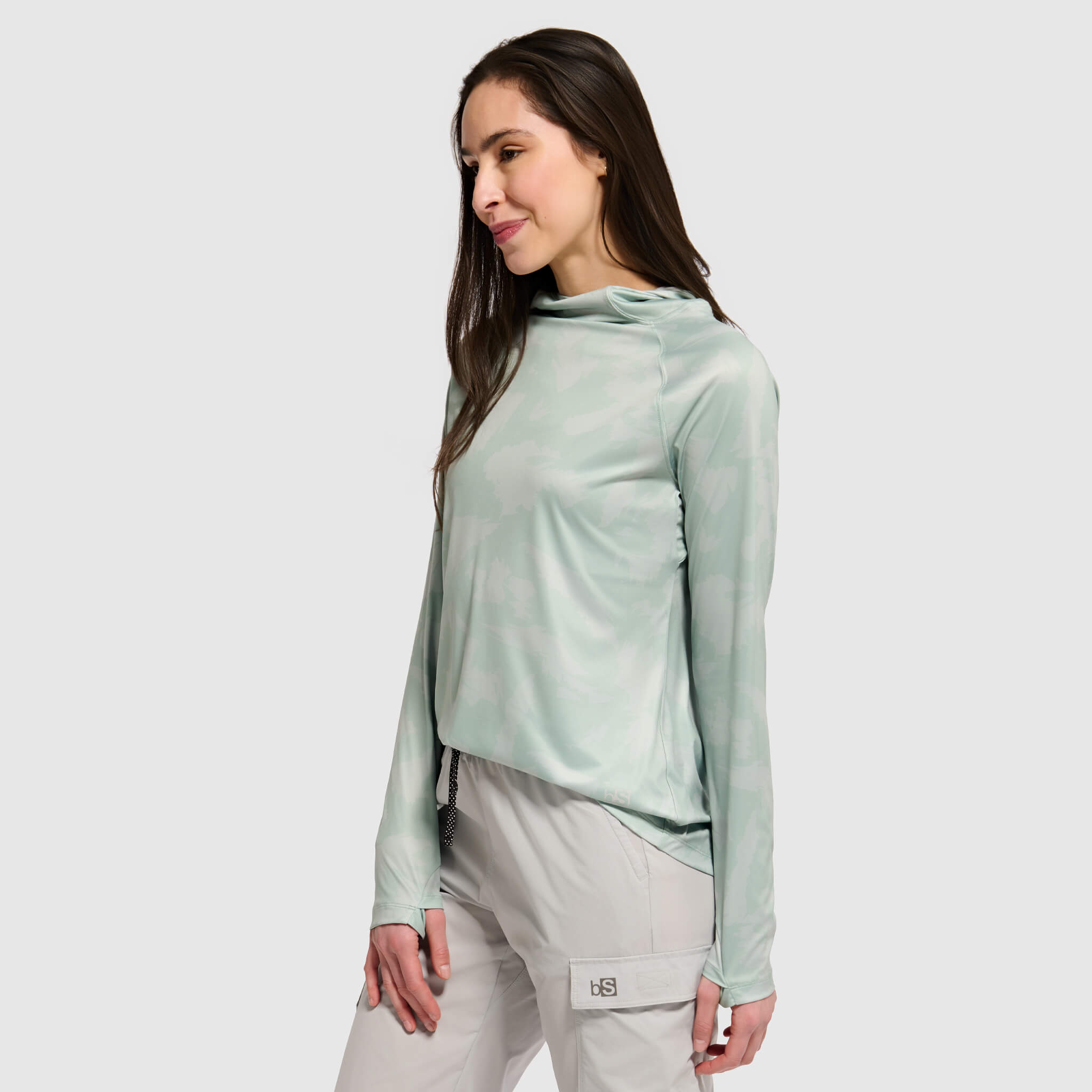 Women's Brackish Hoodie BlackStrap #color_slash spruce