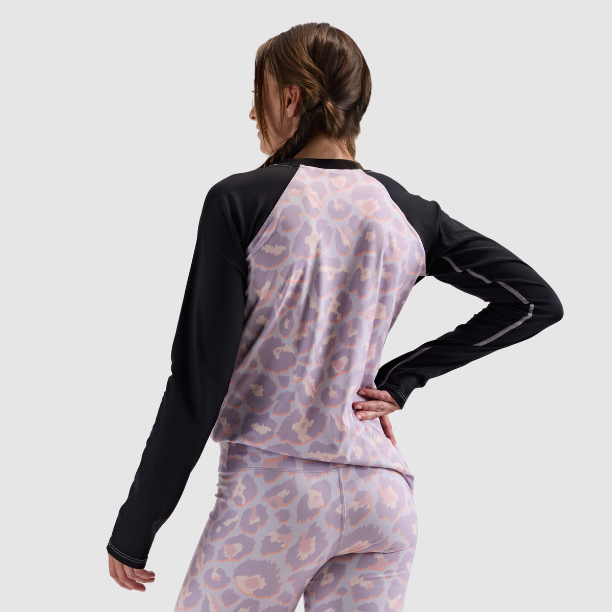 BlackStrap Women's Skyliner Baselayer Crewneck Long Sleeve #color_ocelot dusk