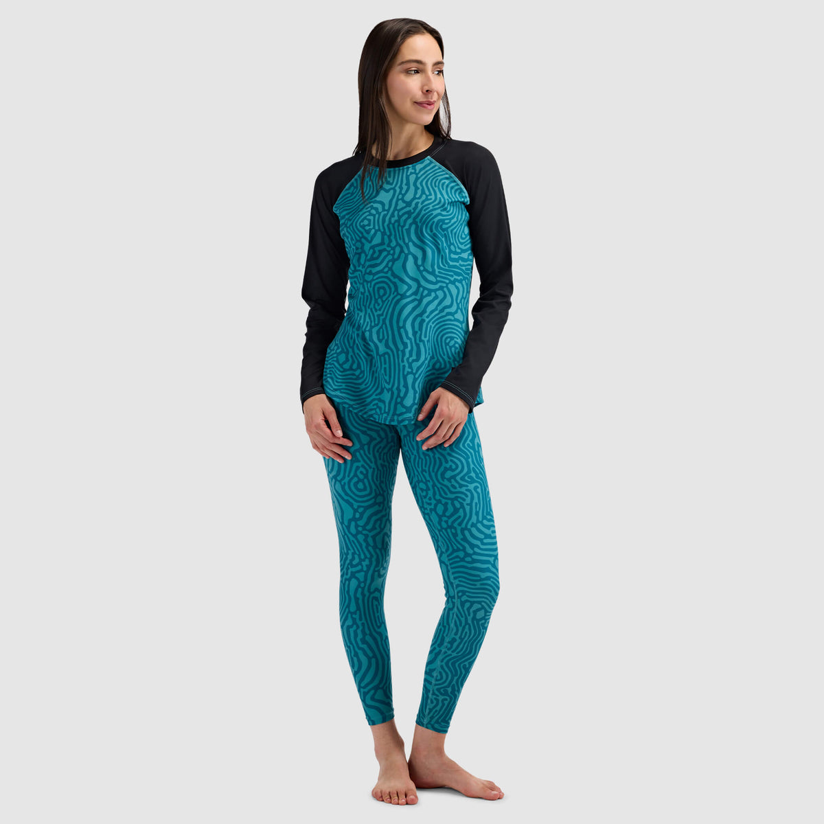 Women's Skyliner All-Season Base Layer Leggings #color_inprint surge