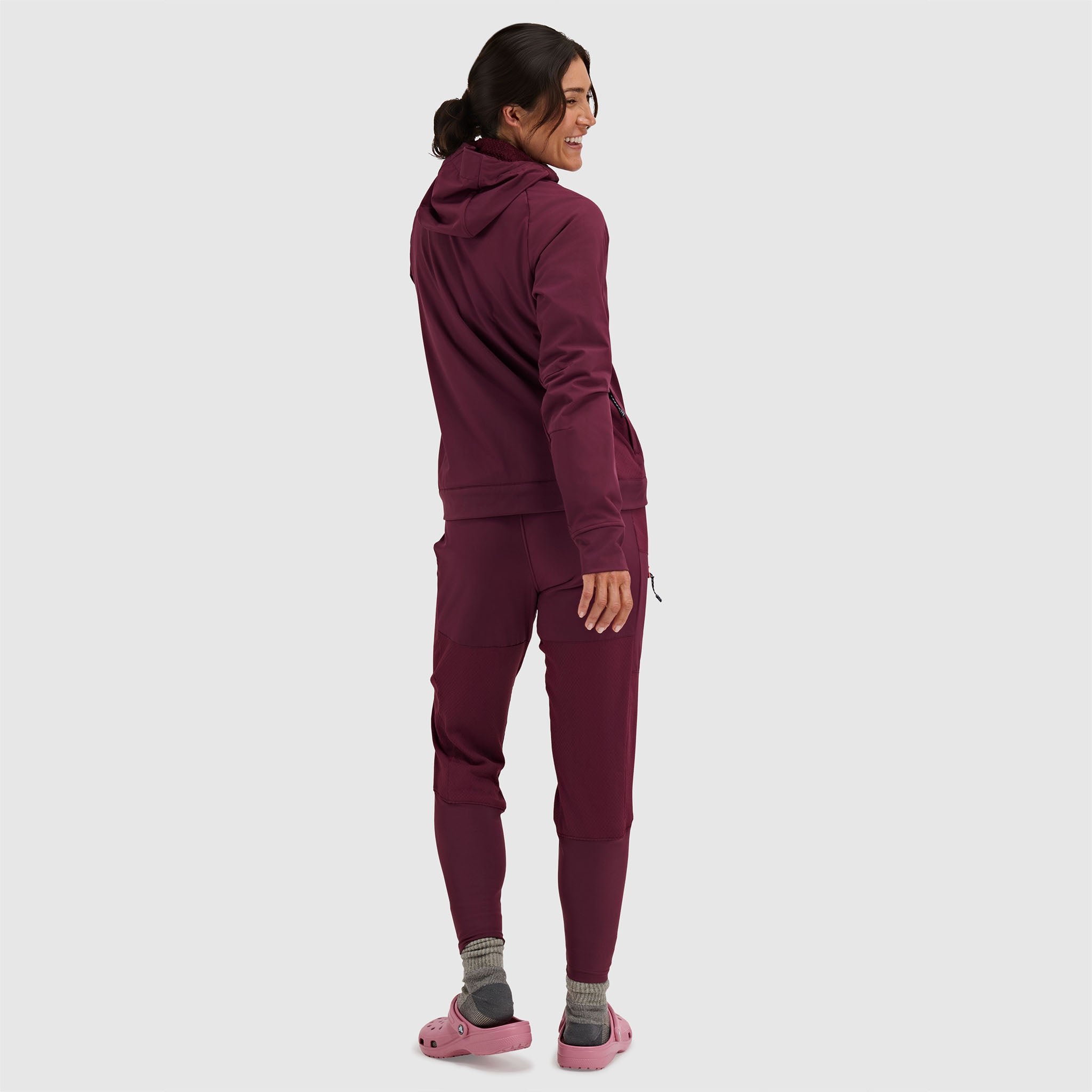 BlackStrap Womens Tribrid Full Zip Jacket #color_cherry
