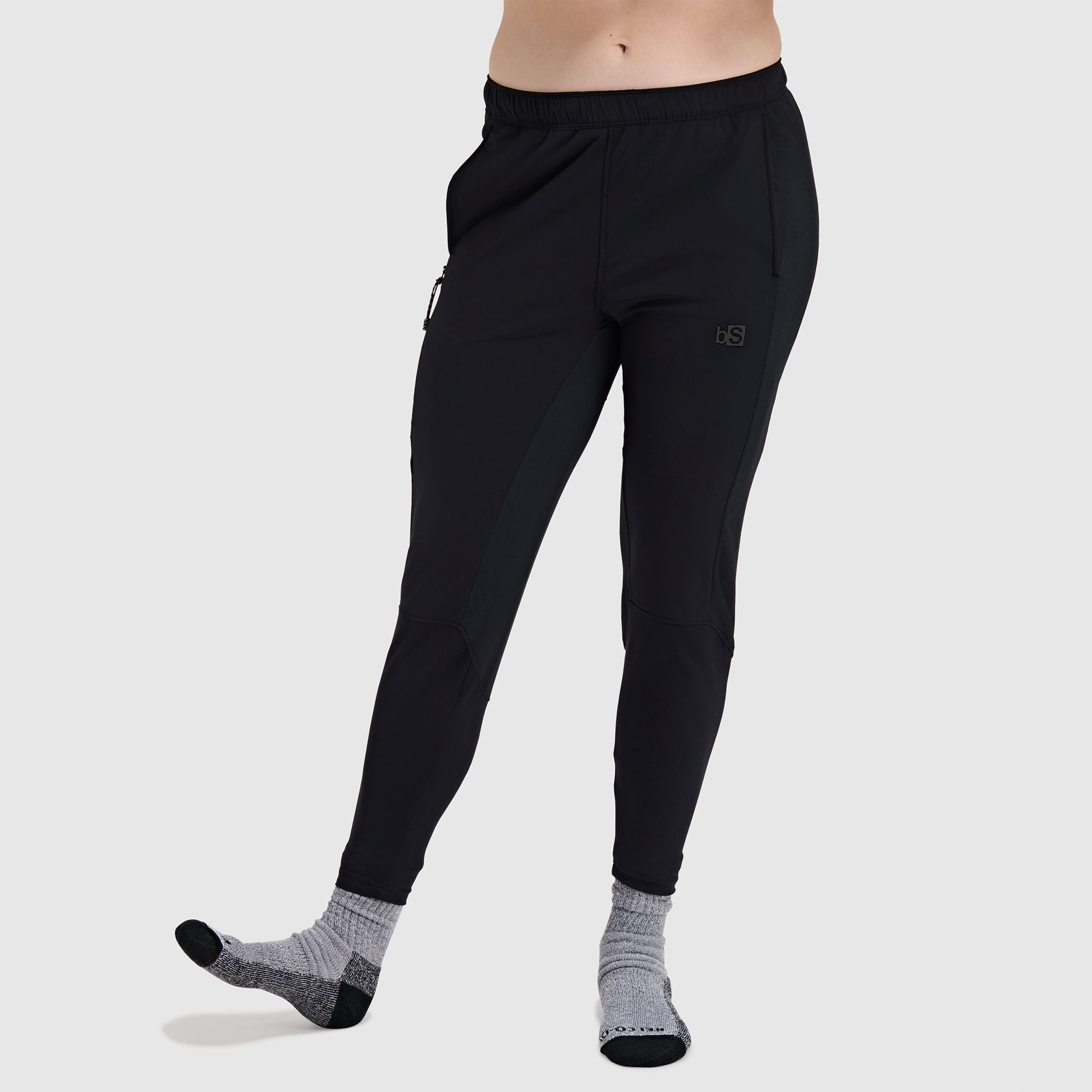 BlackStrap Women's Tribrid Grid Fleece Pant #color_black