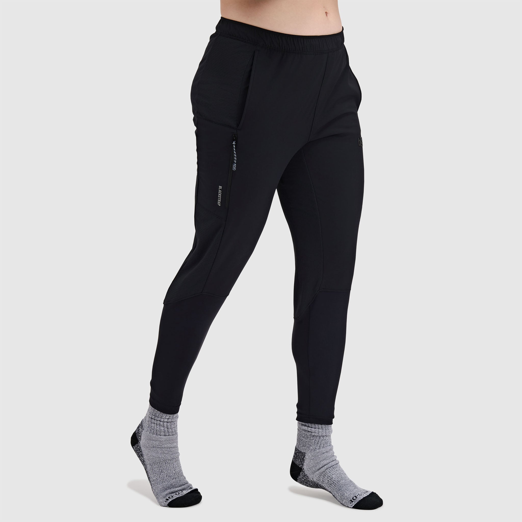 BlackStrap Women's Tribrid Grid Fleece Pant #color_black