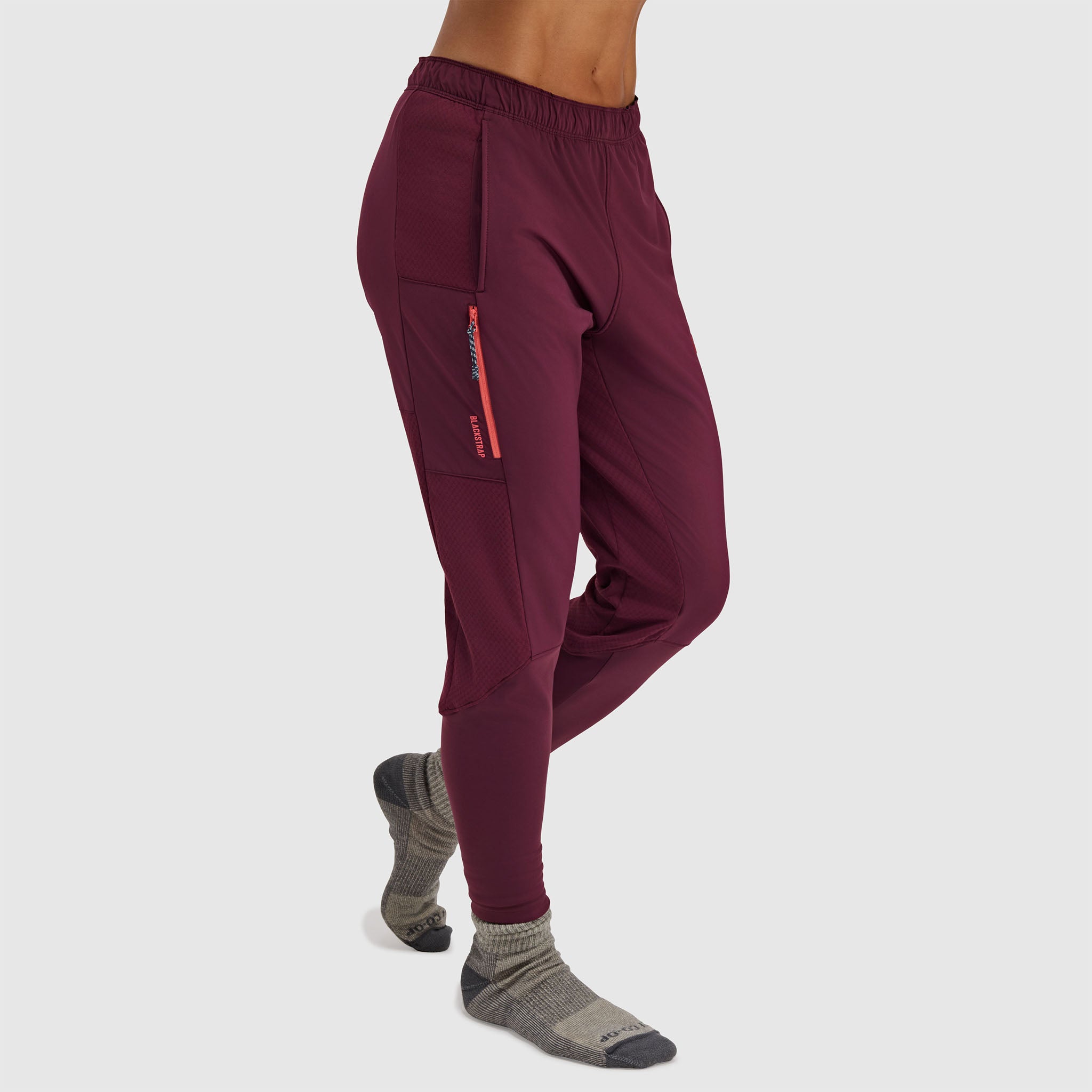 BlackStrap Women's Tribrid Grid Fleece Pant #color_cherry