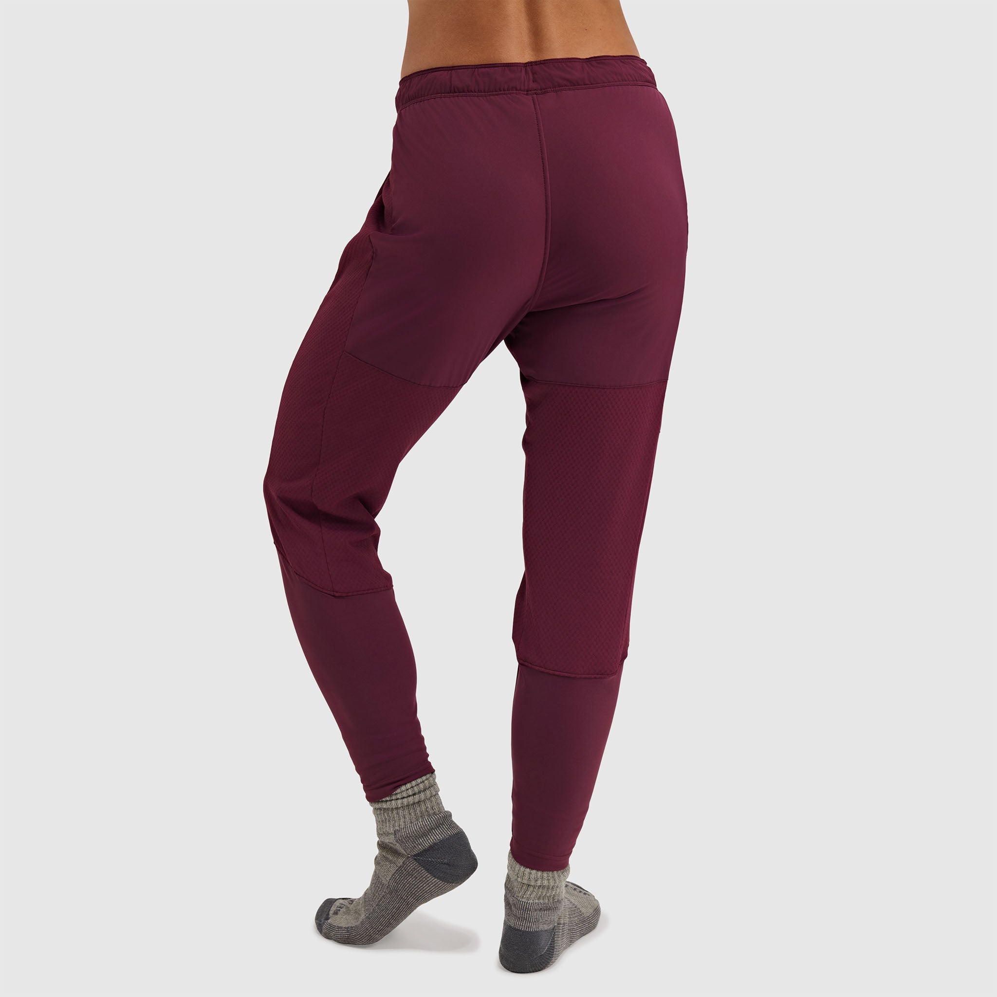 BlackStrap Women's Tribrid Grid Fleece Pant #color_cherry
