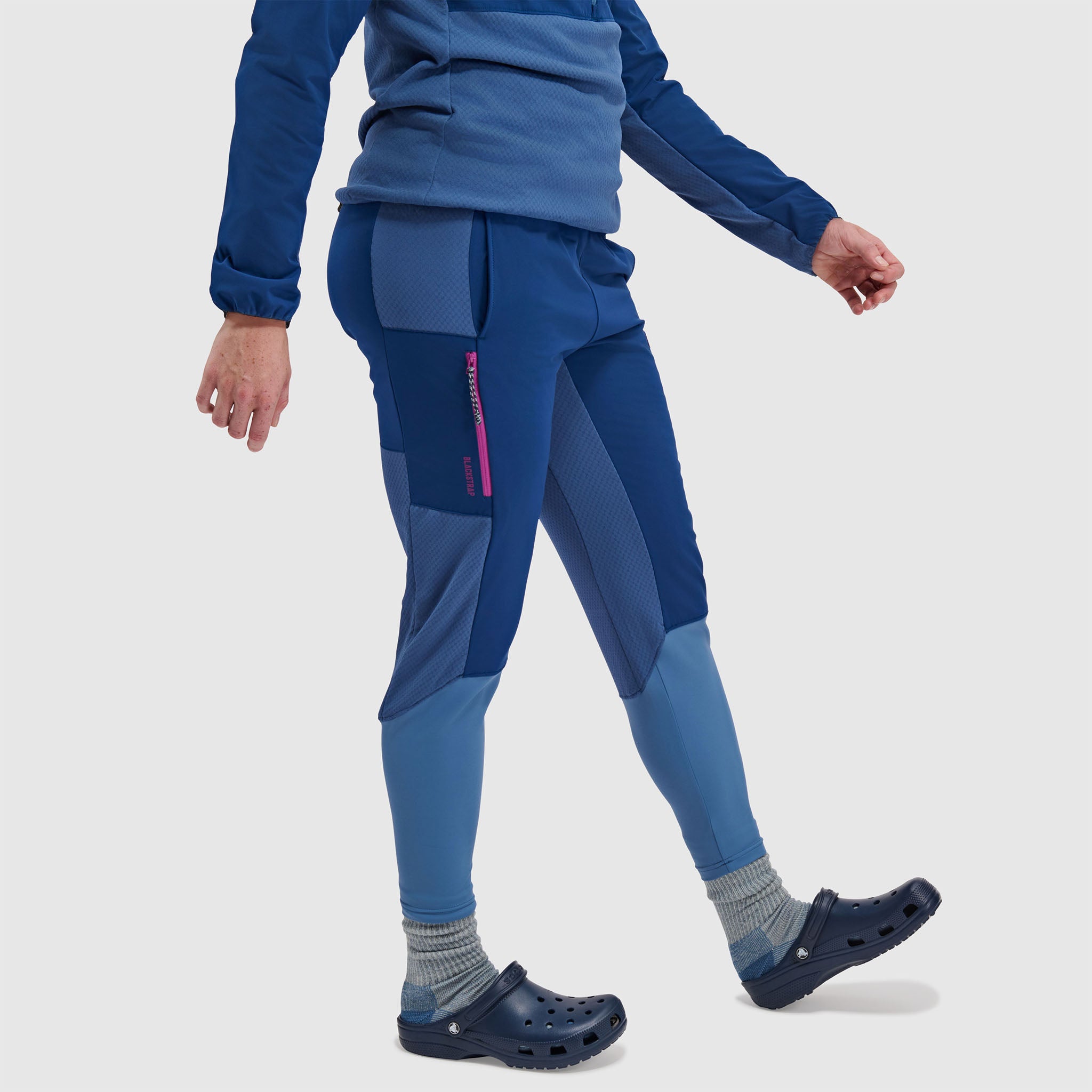 BlackStrap Women's Tribrid Grid Fleece Pant #color_deschutes