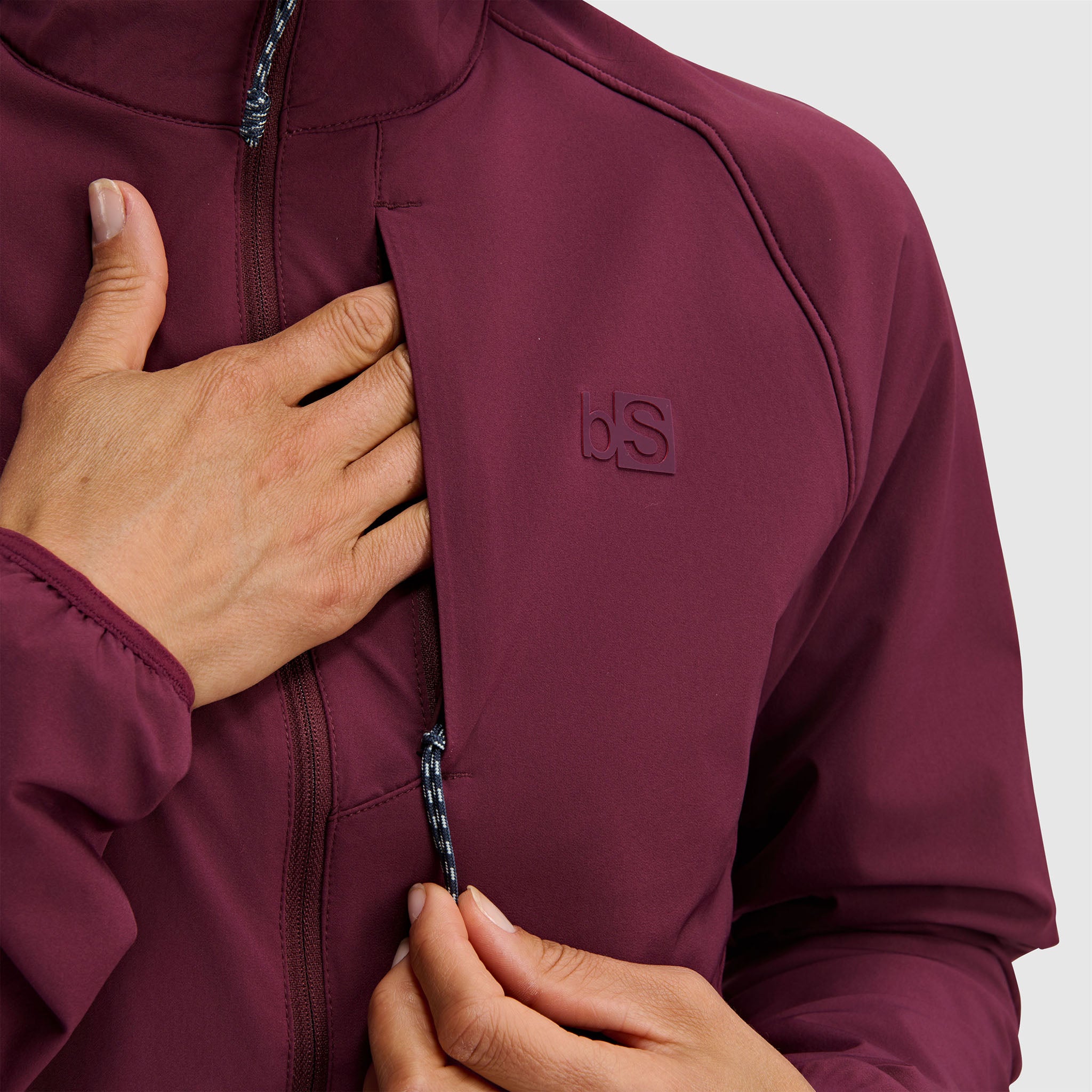 BlackStrap Women's Tribrid Grid Fleece Half Snap Pullover #color_cherry