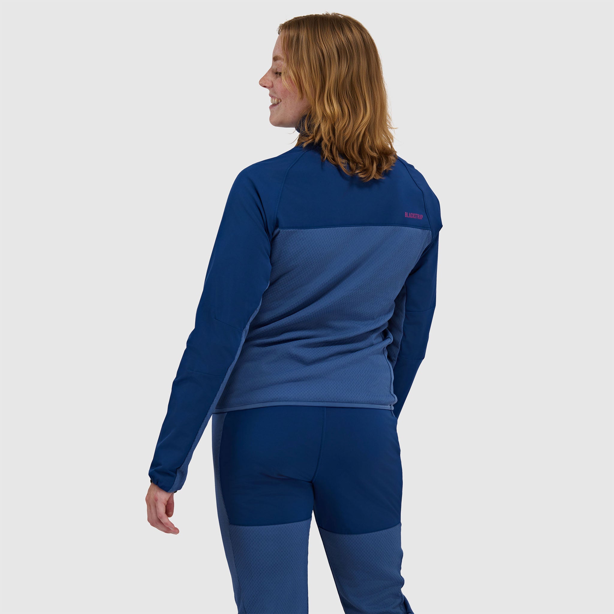 BlackStrap Women's Tribrid Grid Fleece Half Snap Pullover #color_deschutes