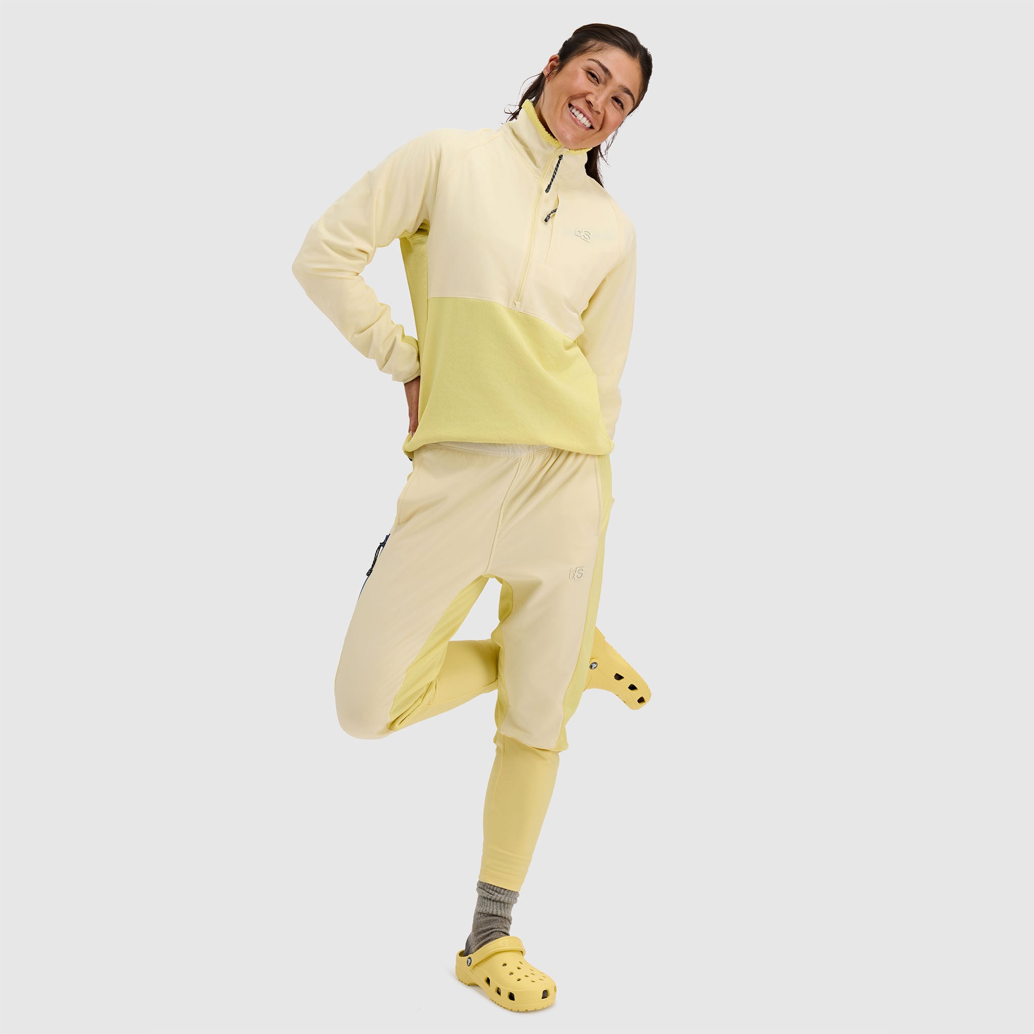 BlackStrap Women's Tribrid Grid Fleece Half Snap Pullover #color_orion