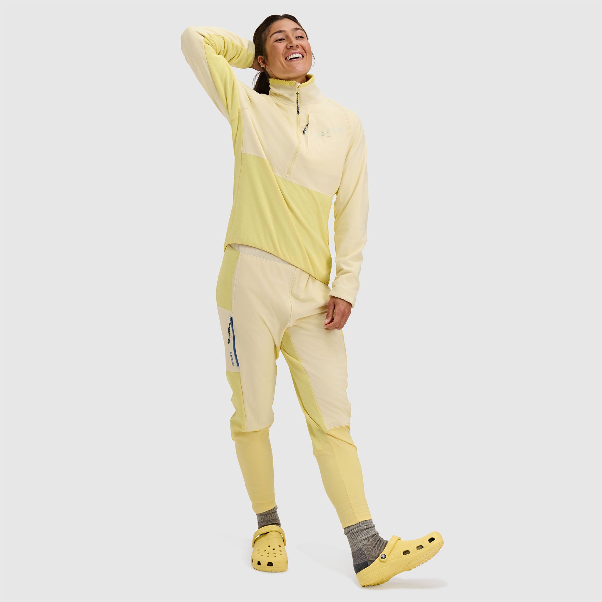 BlackStrap Women's Tribrid Grid Fleece Half Snap Pullover #color_orion