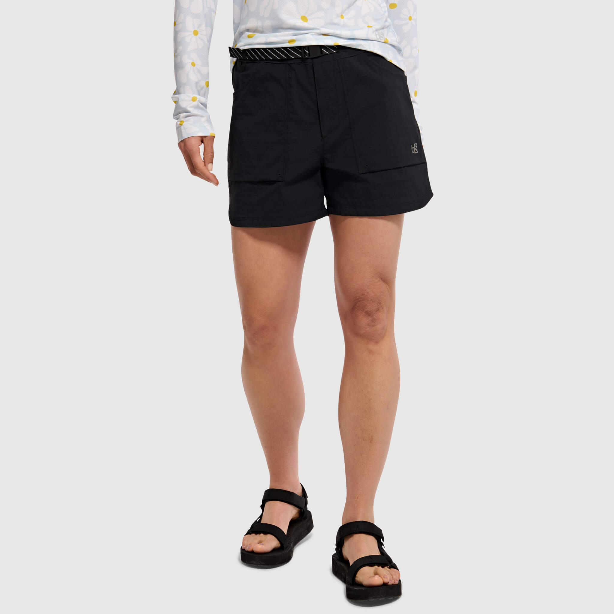 BlackStrap Women's Utility trail short #color_black