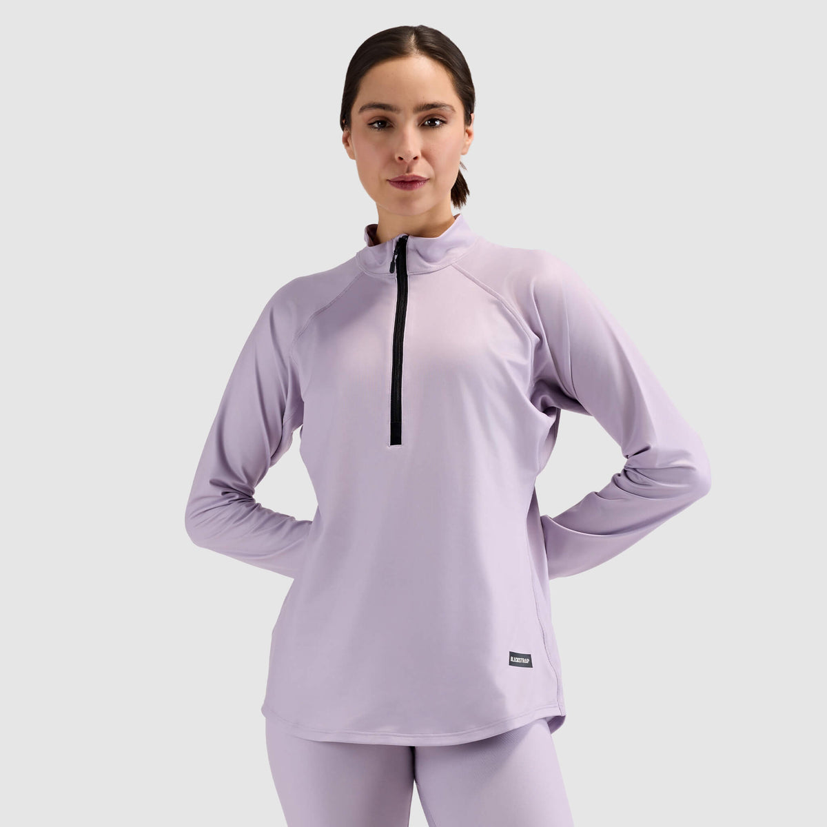 BlackStrap Womens Quarter Zip Base Layer Crew #color_dusk