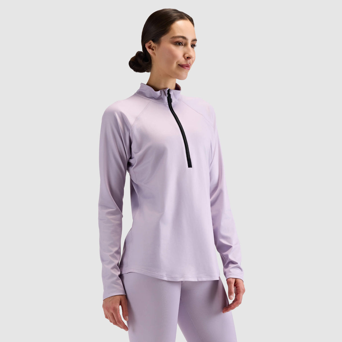 BlackStrap Womens Quarter Zip Base Layer Crew #color_dusk