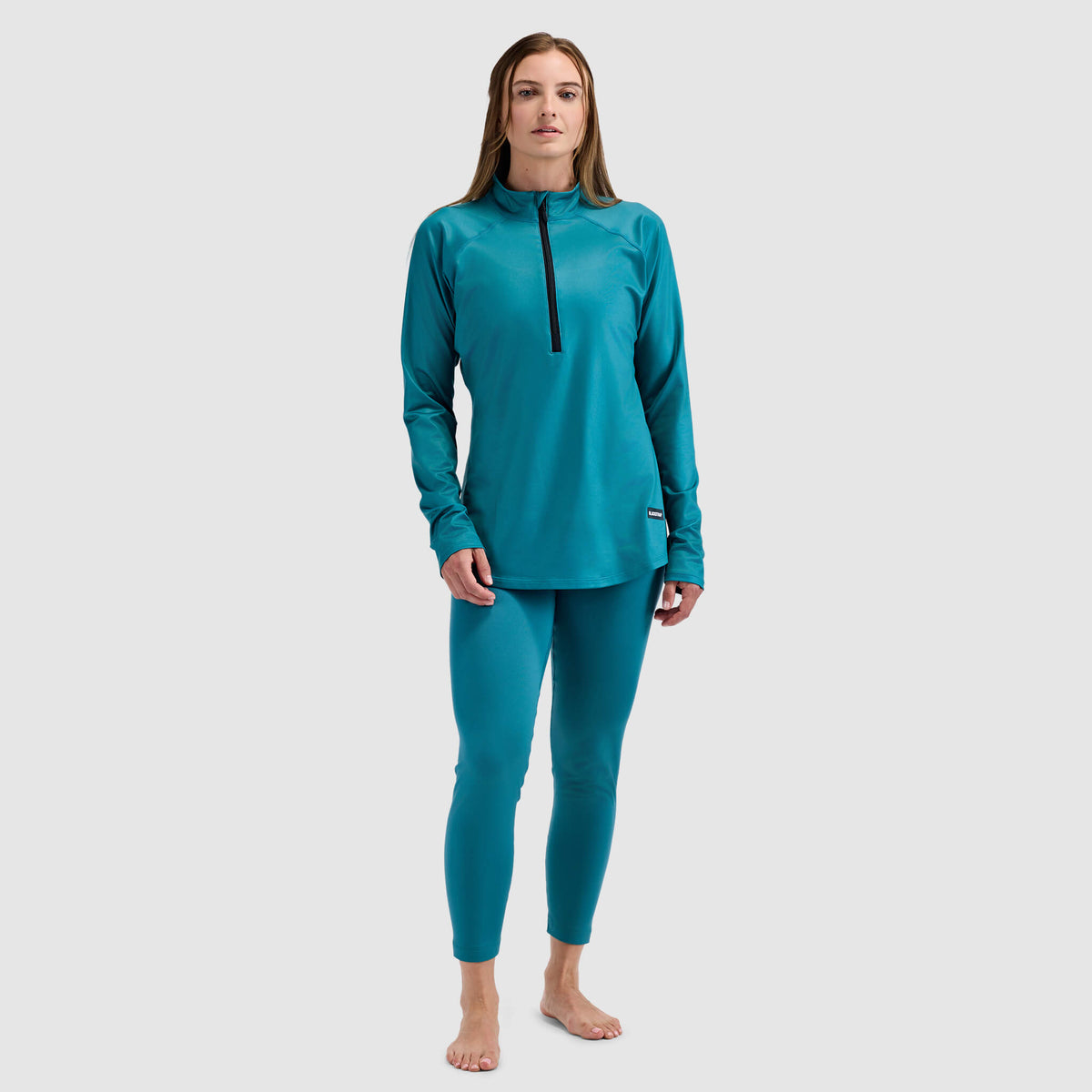 BlackStrap Womens Quarter Zip Base Layer Crew #color_surge