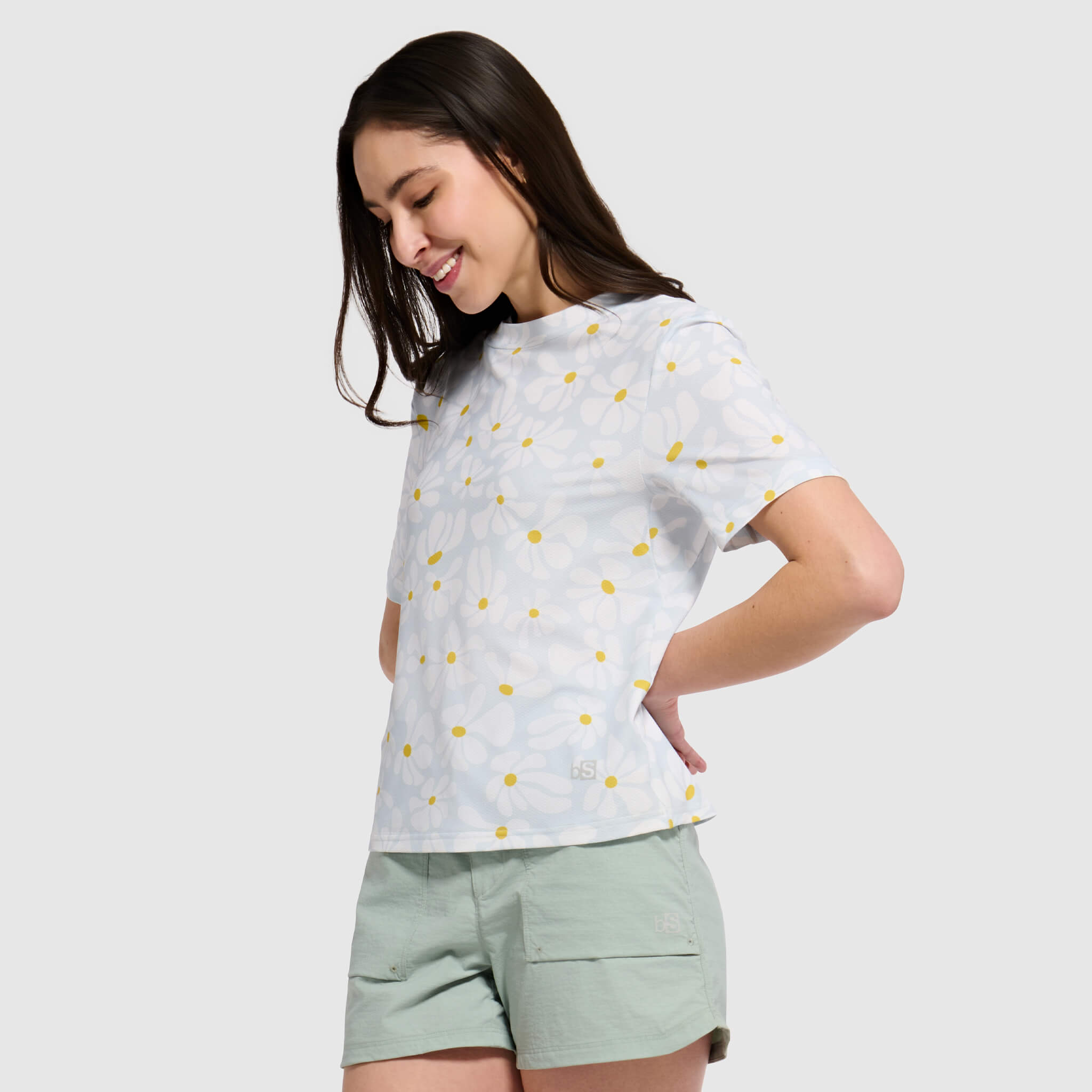 Women's Voyage Tee Shirt BlackStrap #color_boho stratus