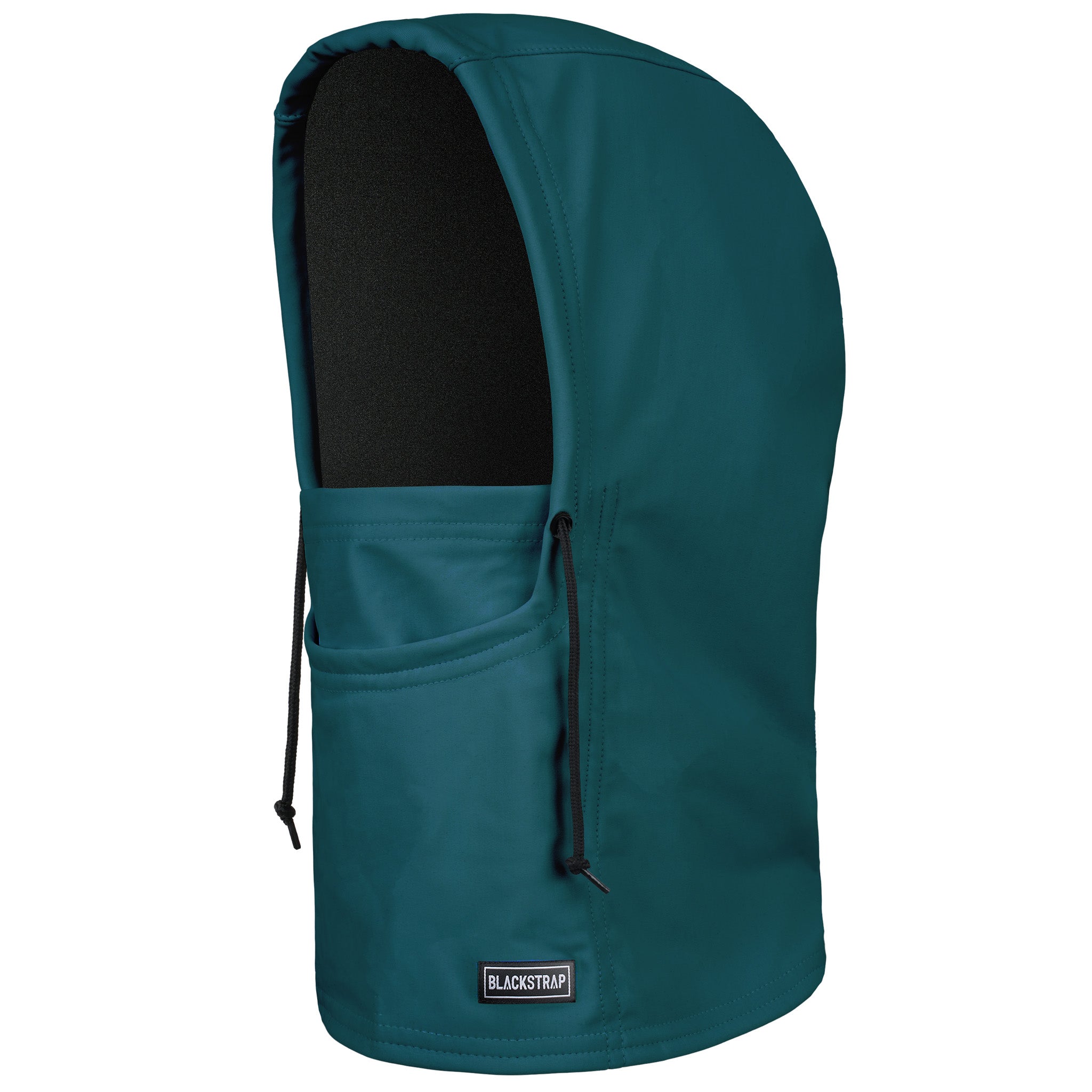 Camber Hood Adjustable Balaclava | Solids BlackStrap Emerald #color_emerald