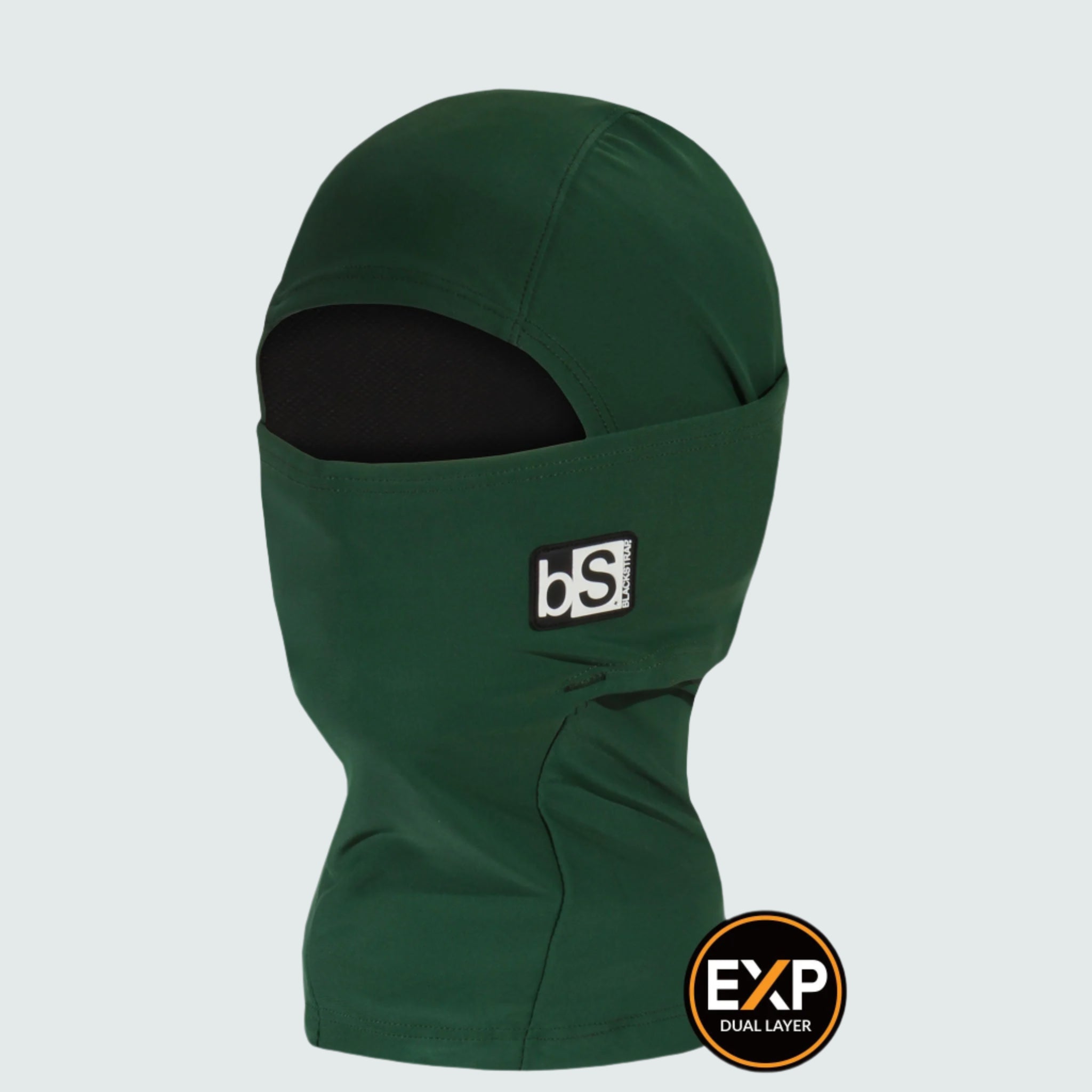 Kids' Expedition Hood Balaclava | Solids BlackStrap Forest Green #color_forest green