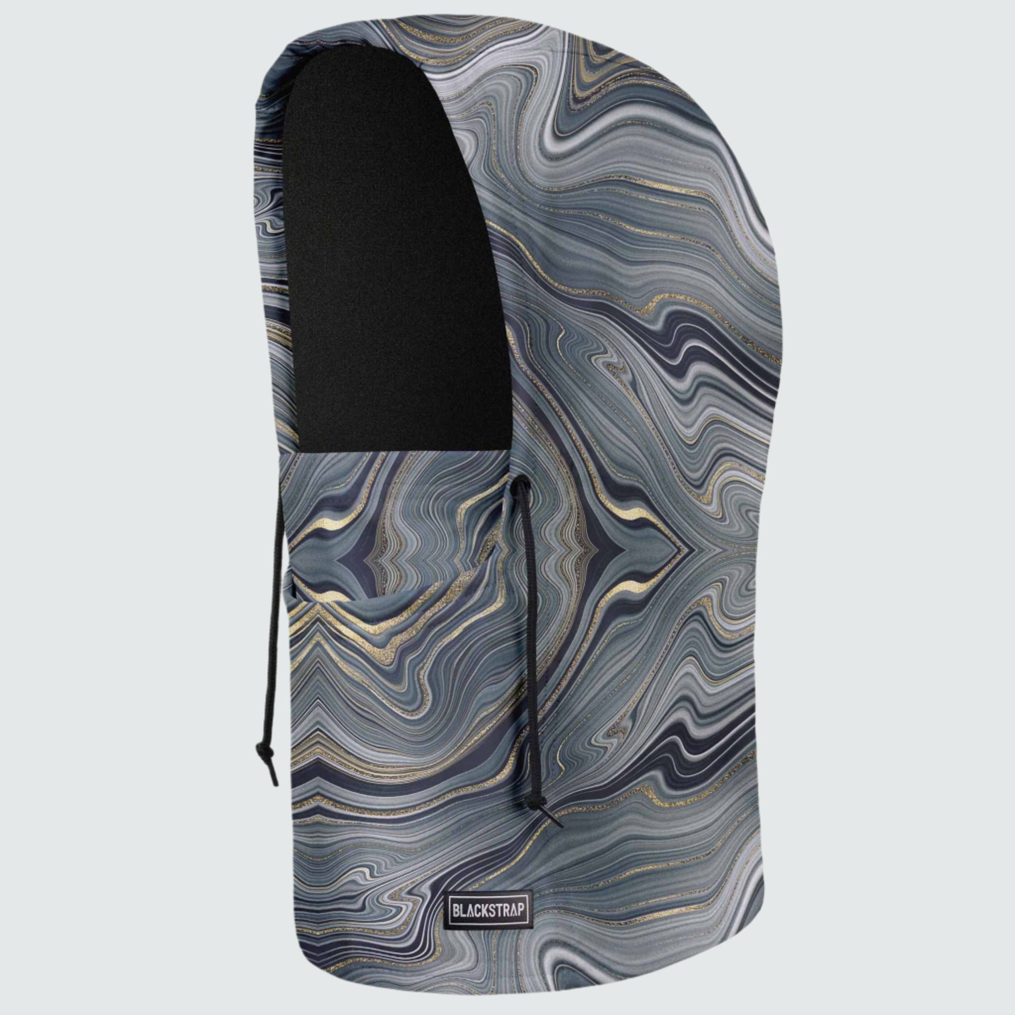 Camber Hood Adjustable Balaclava | Prints BlackStrap Geode Black #color_geode black