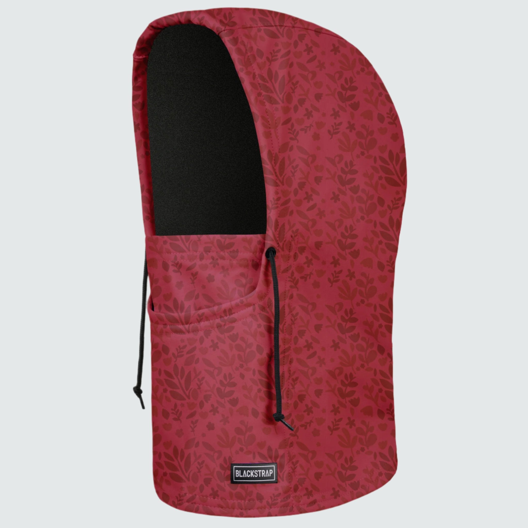 Camber Hood Adjustable Balaclava | Prints BlackStrap Springy Maroon #color_springy maroon