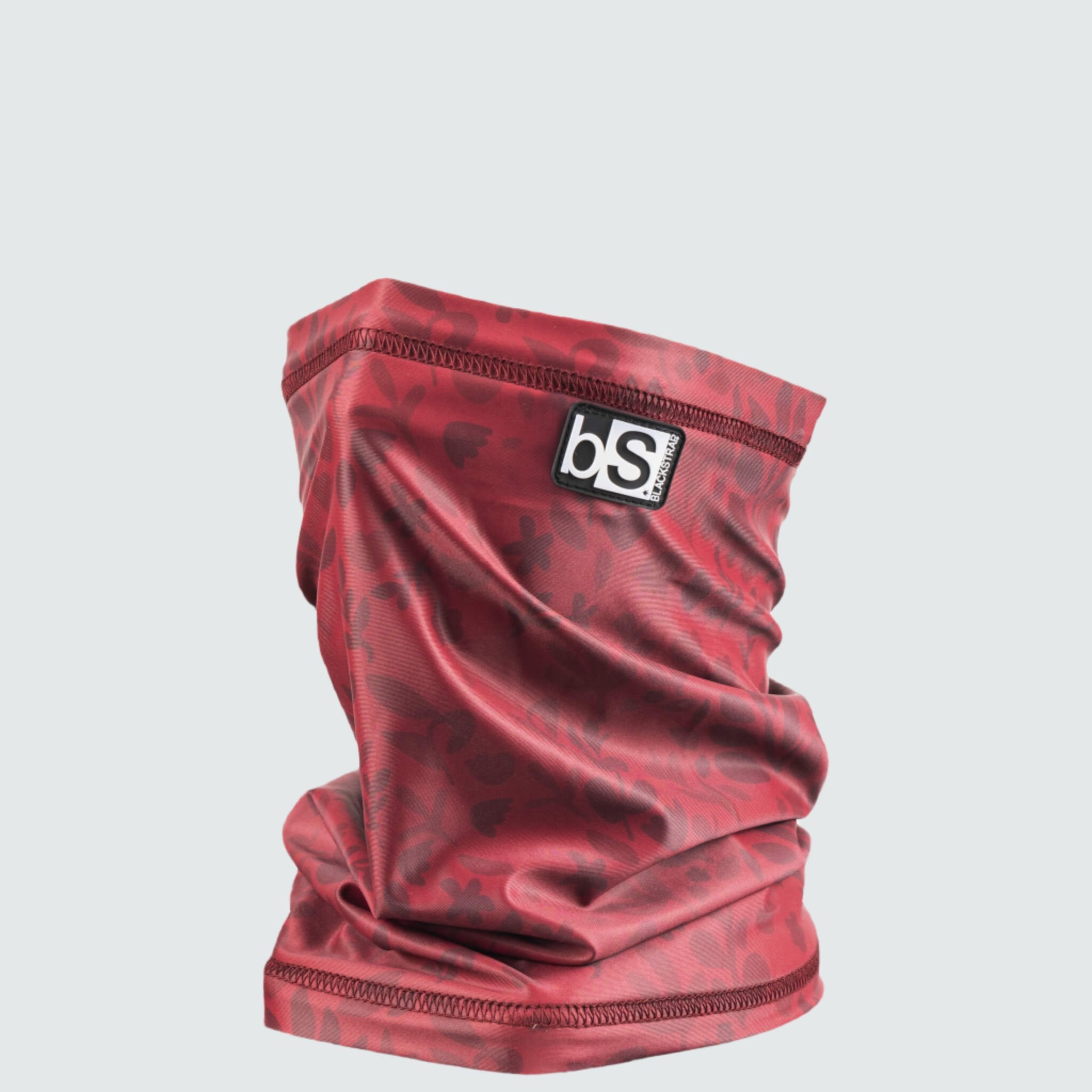 Dual Layer Tube Neck Warmer | Prints BlackStrap Springy Maroon #color_springy maroon