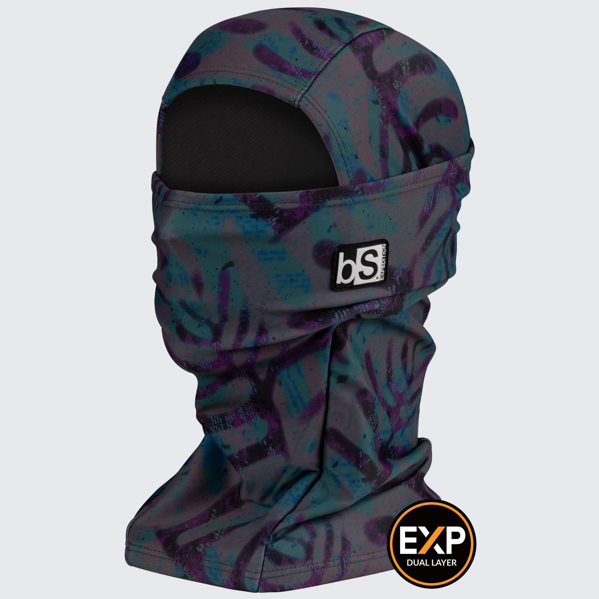 Expedition Hood Balaclava | Prints BlackStrap Rainforest Aquatic #color_rainforest-aquatic
