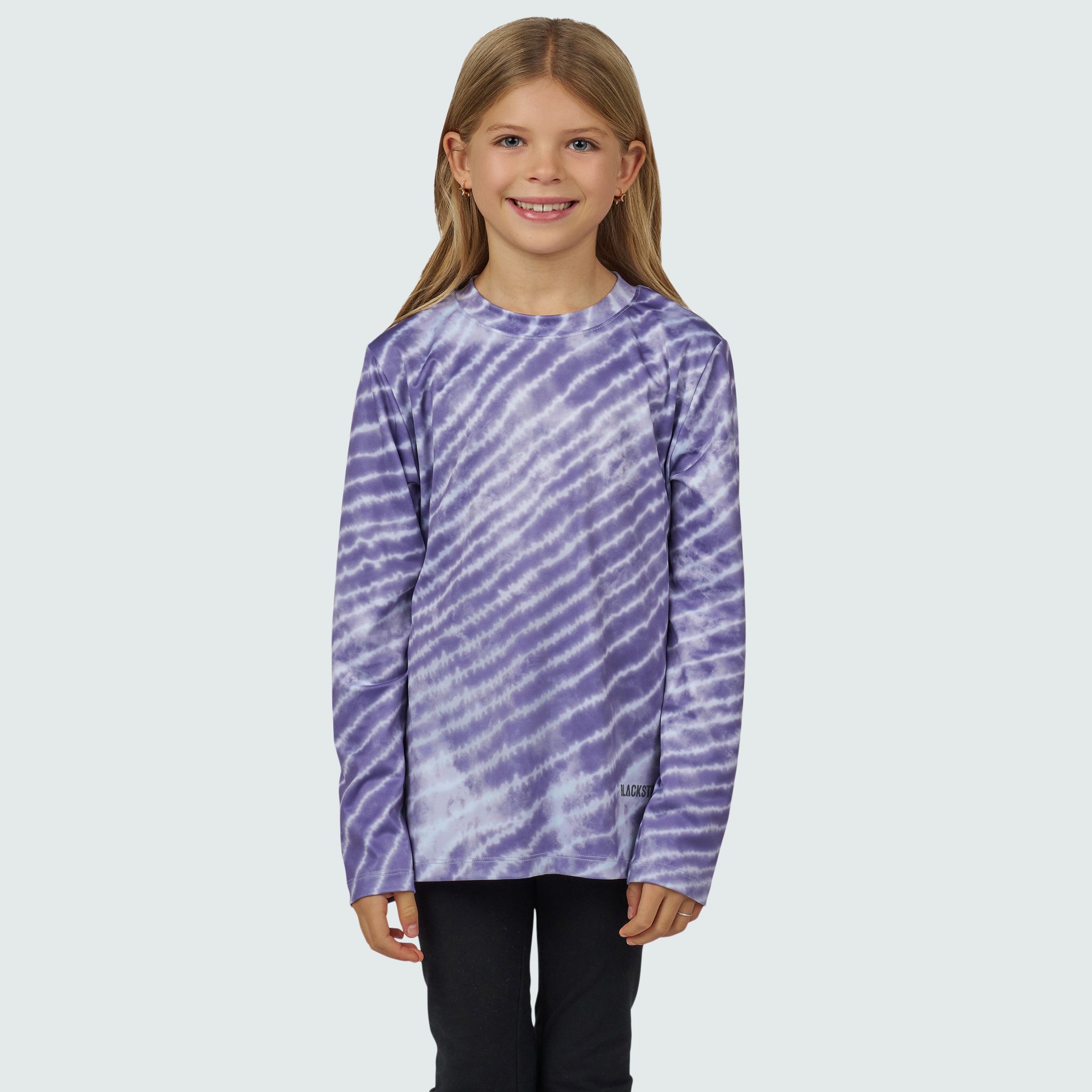 Kids' Brackish Crewneck Long Sleeve BlackStrap #color_sunkissed crescent