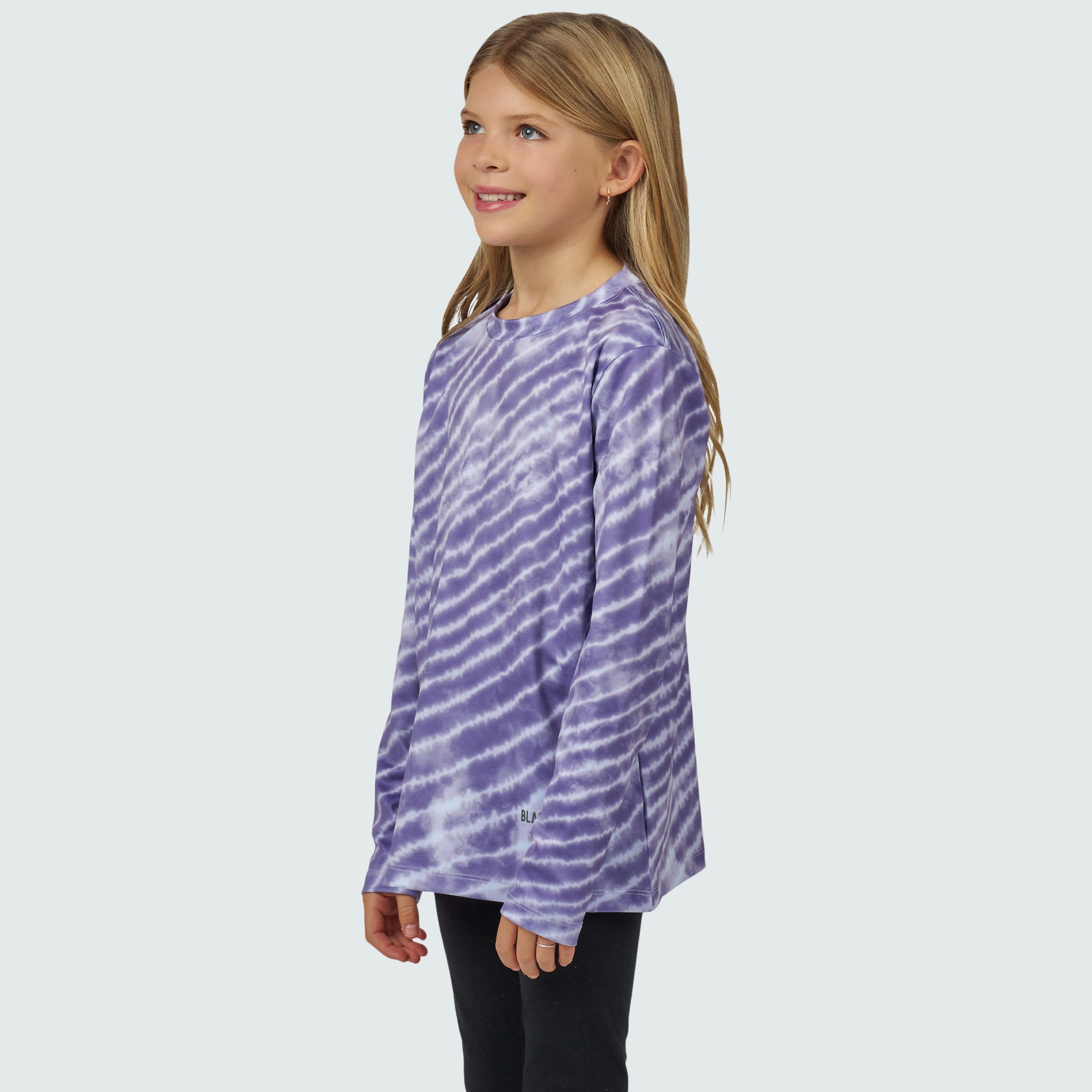 Kids' Brackish Crewneck Long Sleeve BlackStrap #color_sunkissed crescent