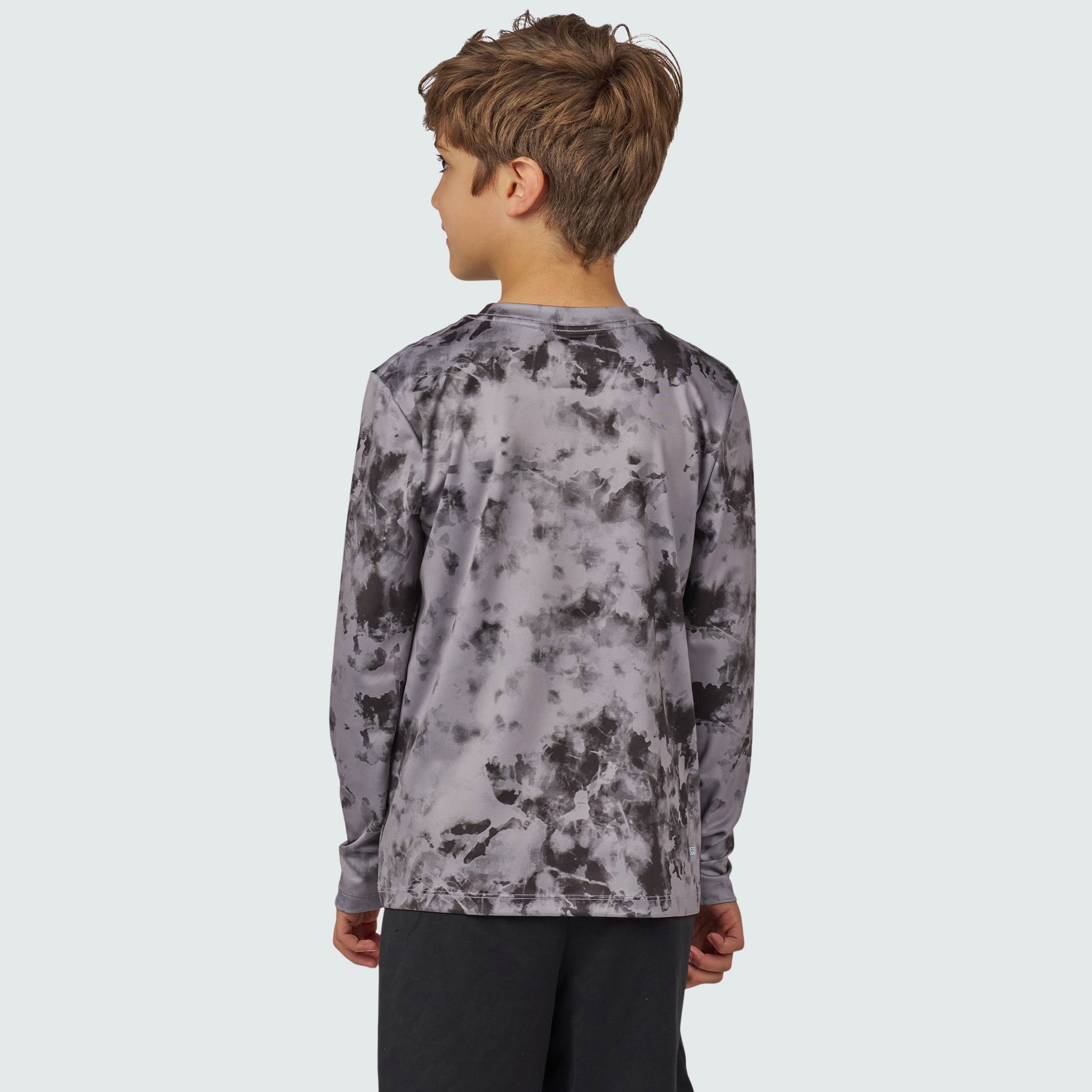 Kids' Brackish Crewneck Long Sleeve BlackStrap #color_tie dye smoldered