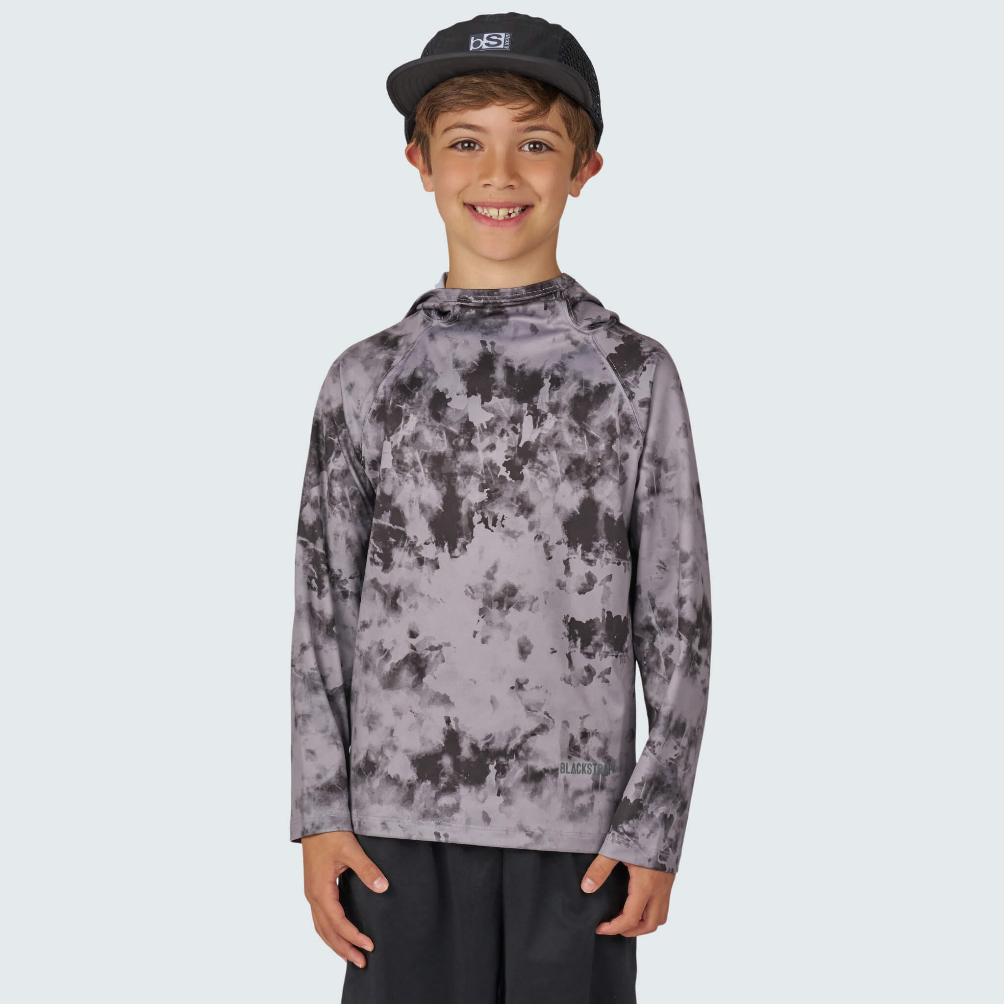 Kids' Brackish Hoodie BlackStrap #color_tie dye smoldered