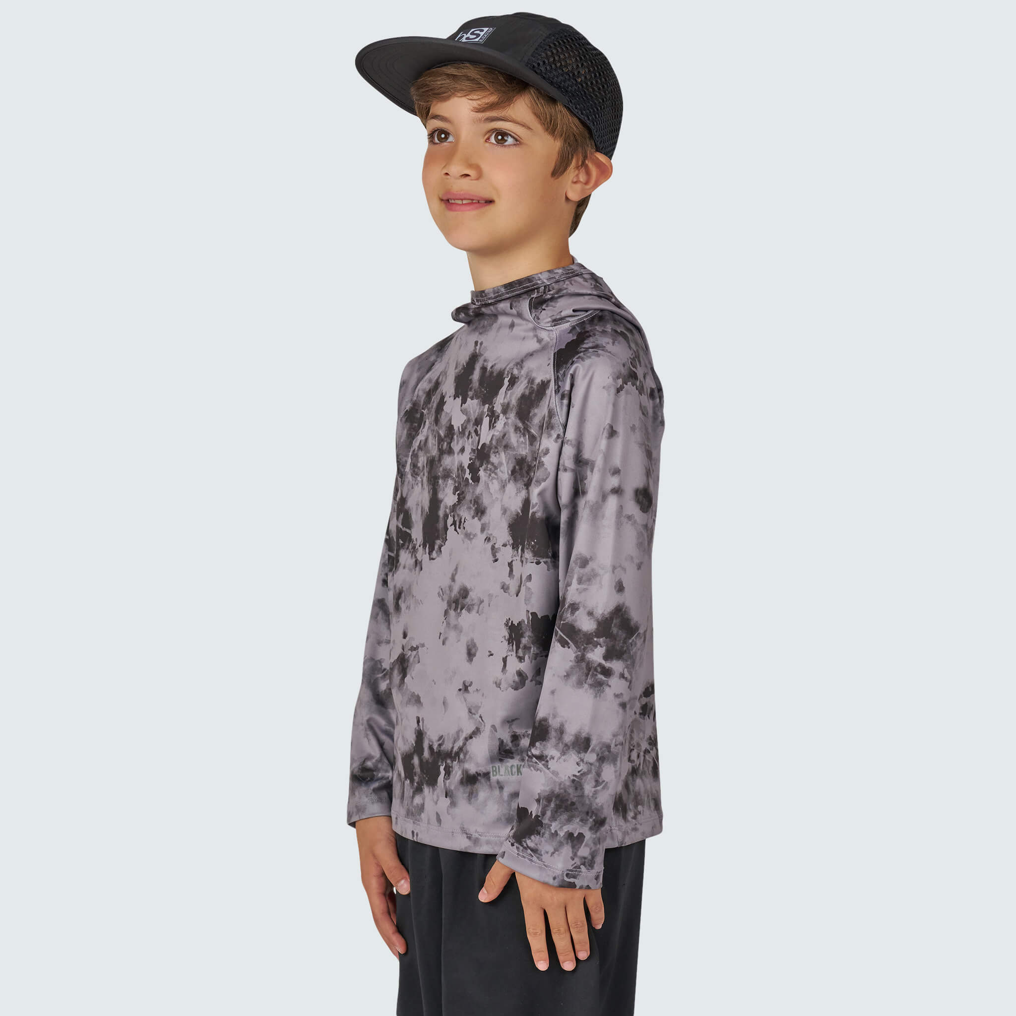Kids' Brackish Hoodie BlackStrap #color_tie dye smoldered