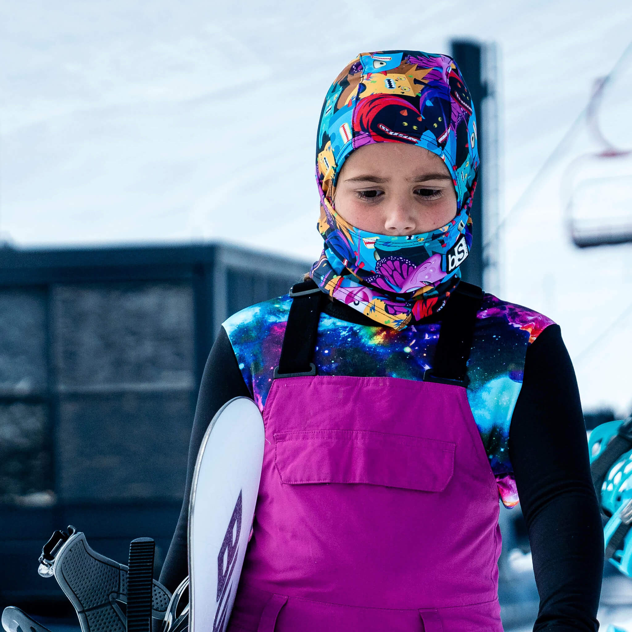 Kids' Hood Balaclava | Prints BlackStrap