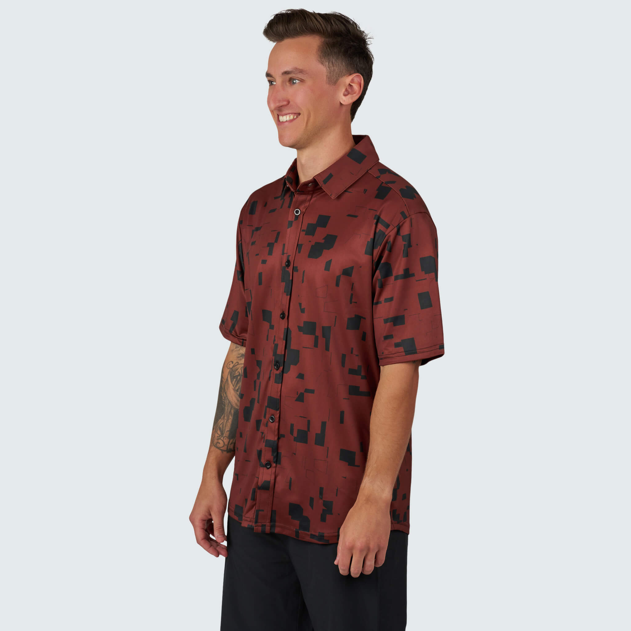 Men's Brackish Button Up BlackStrap #color_blocks jory