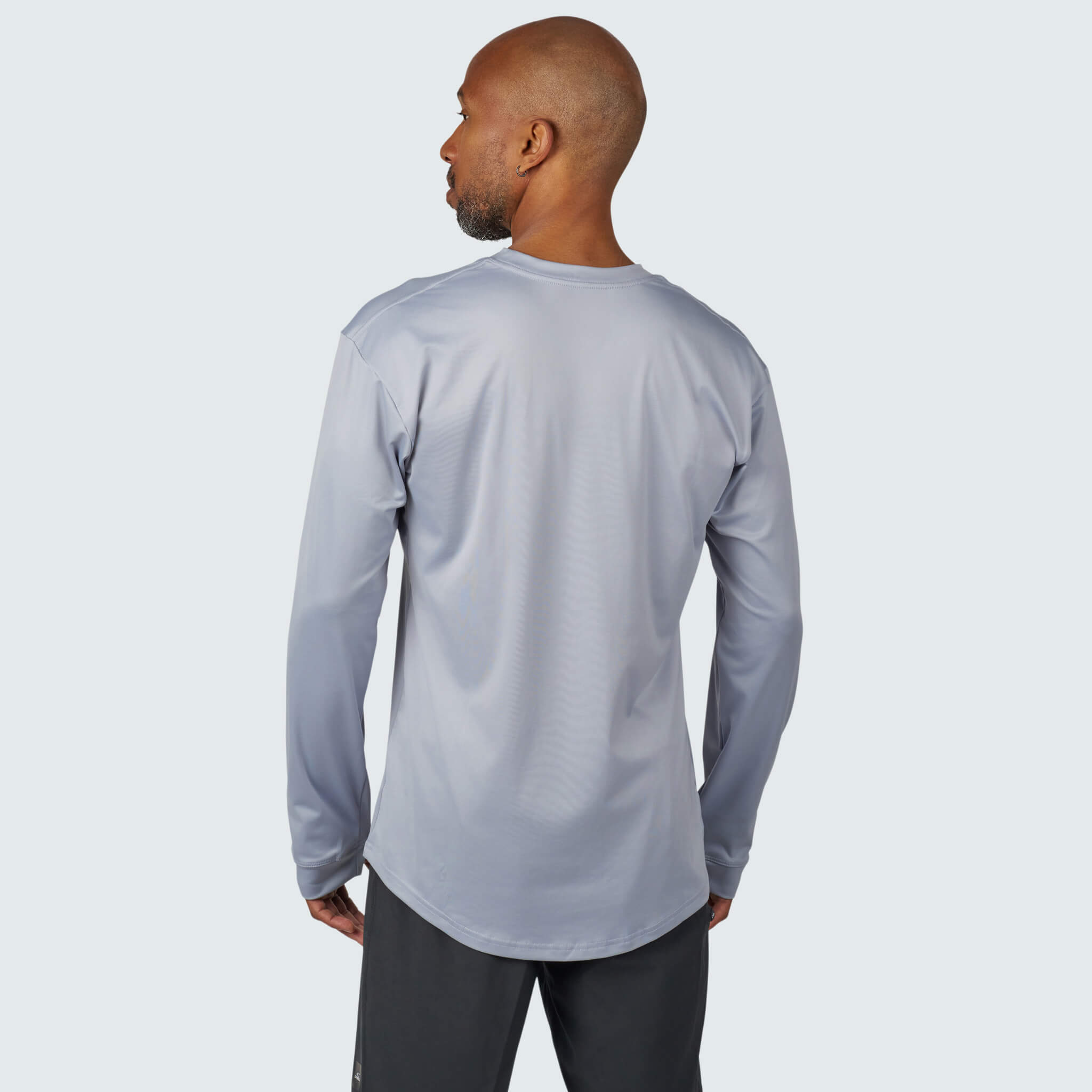 Men's Brackish Crewneck Long Sleeve BlackStrap #color_ash
