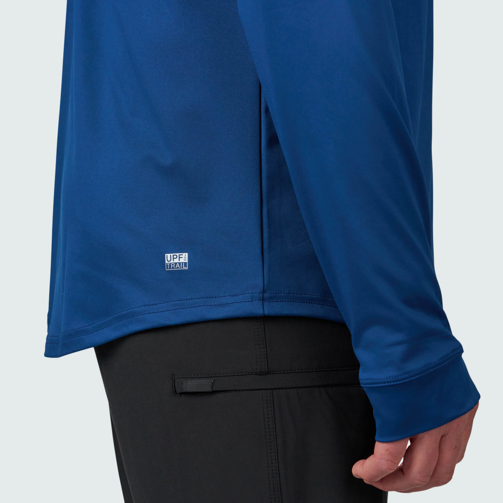 Men's Brackish Crewneck Long Sleeve BlackStrap #color_deschutes