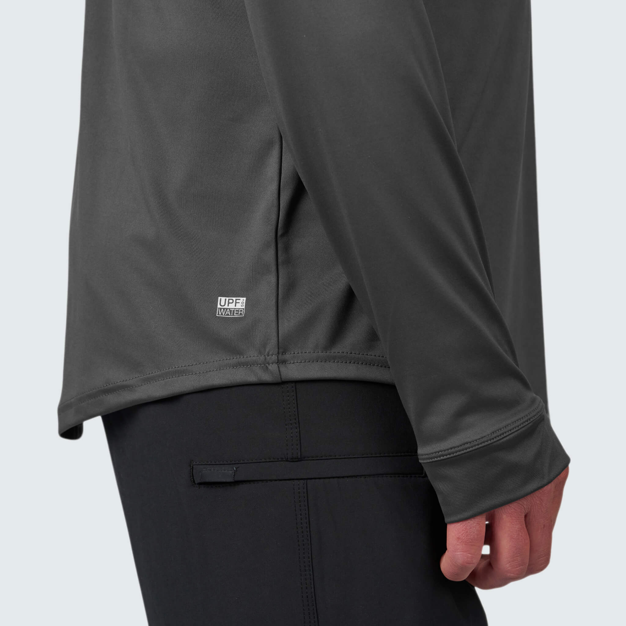 Men's Brackish Crewneck Long Sleeve BlackStrap #color_smoldered