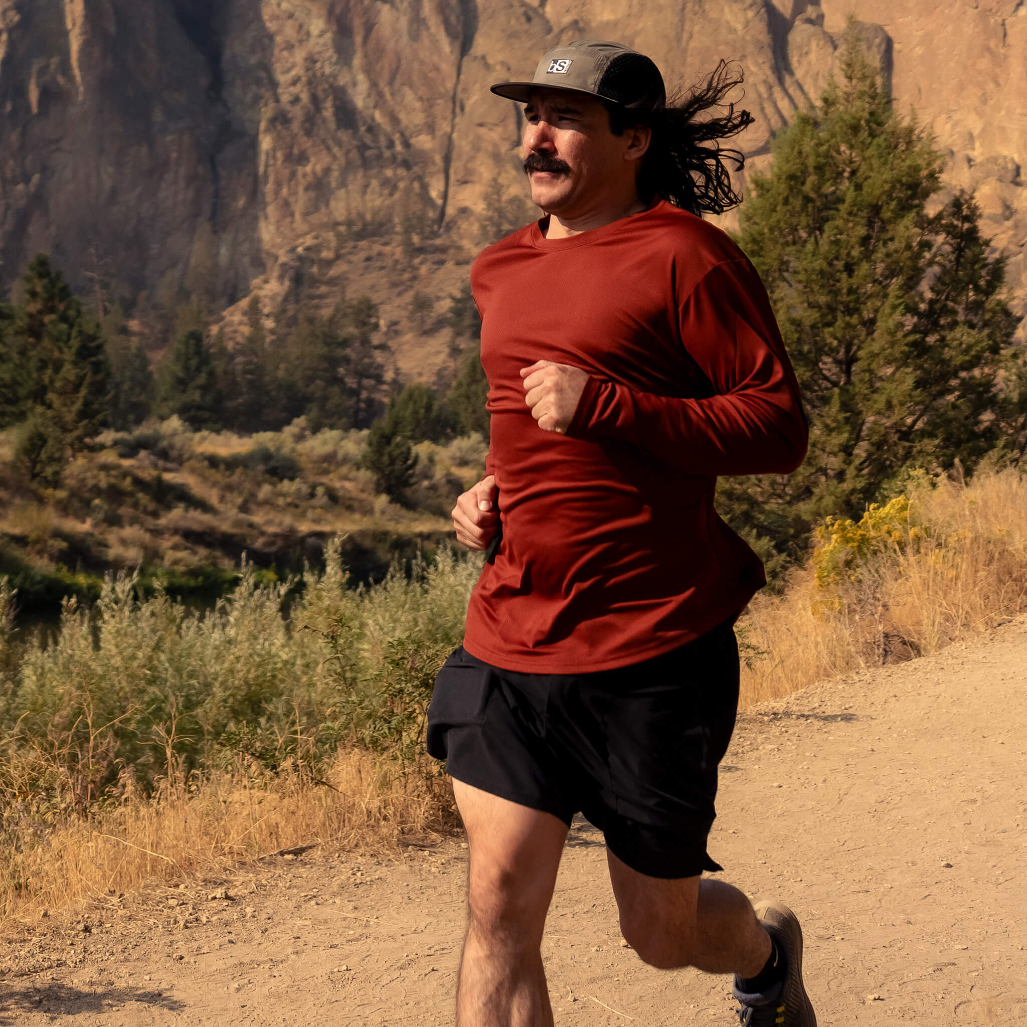 Men's Voyage Crew Long Sleeve Shirt BlackStrap