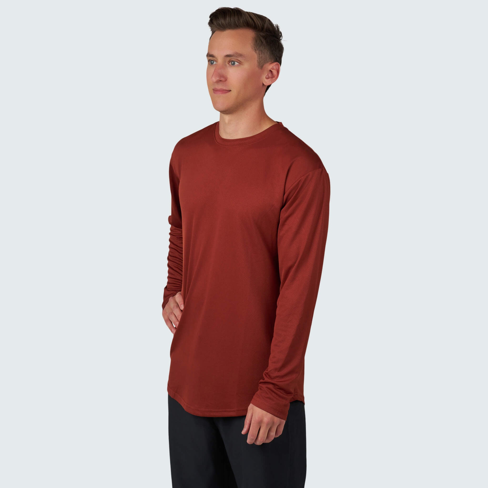 Men's Voyage Crew Long Sleeve Shirt BlackStrap #color_jory