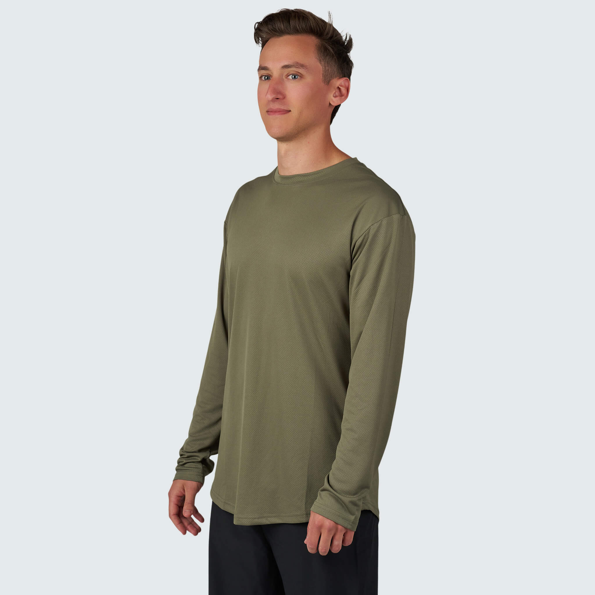 Men's Voyage Crew Long Sleeve Shirt BlackStrap #color_ponderosa