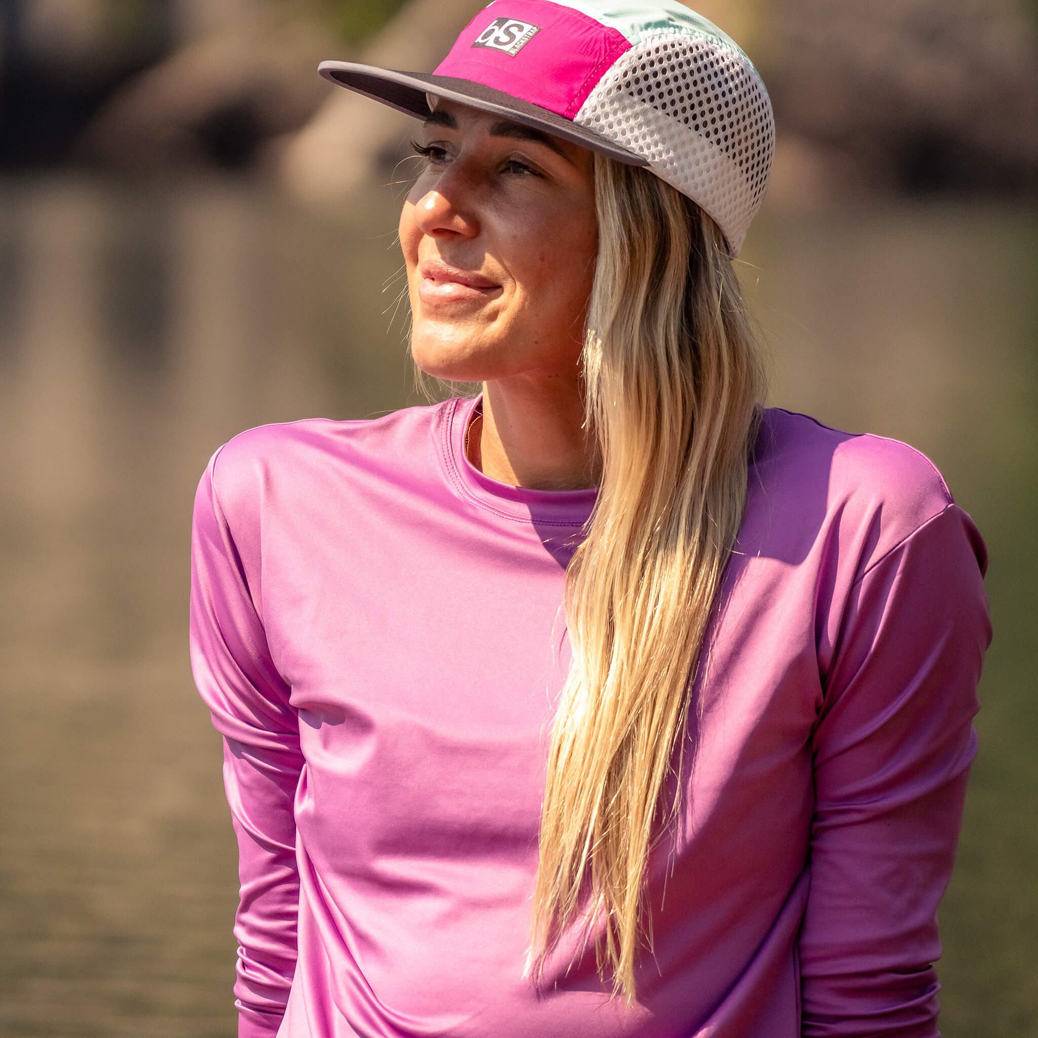 Blackstrap Brackish crew protecting against the sunlight on the water