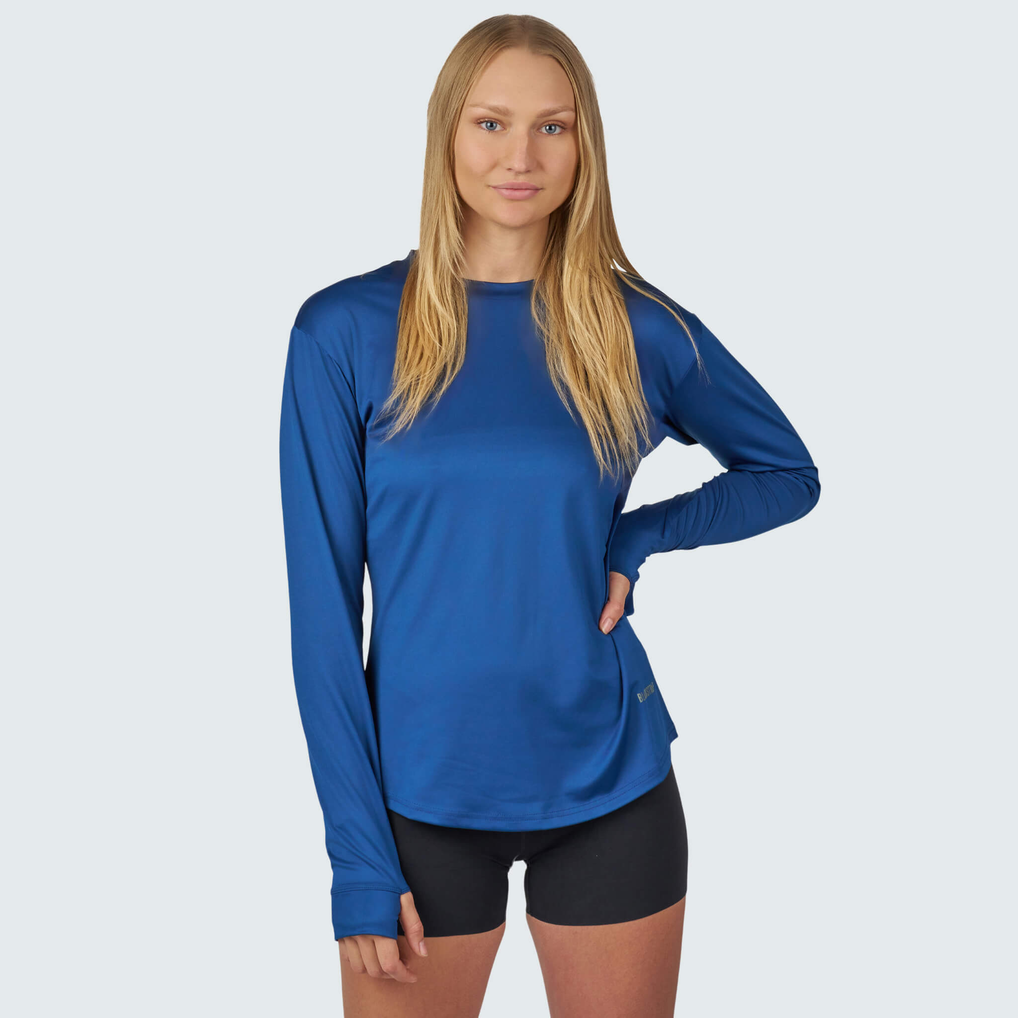 Women's Brackish Crewneck Long Sleeve BlackStrap #color_deschutes