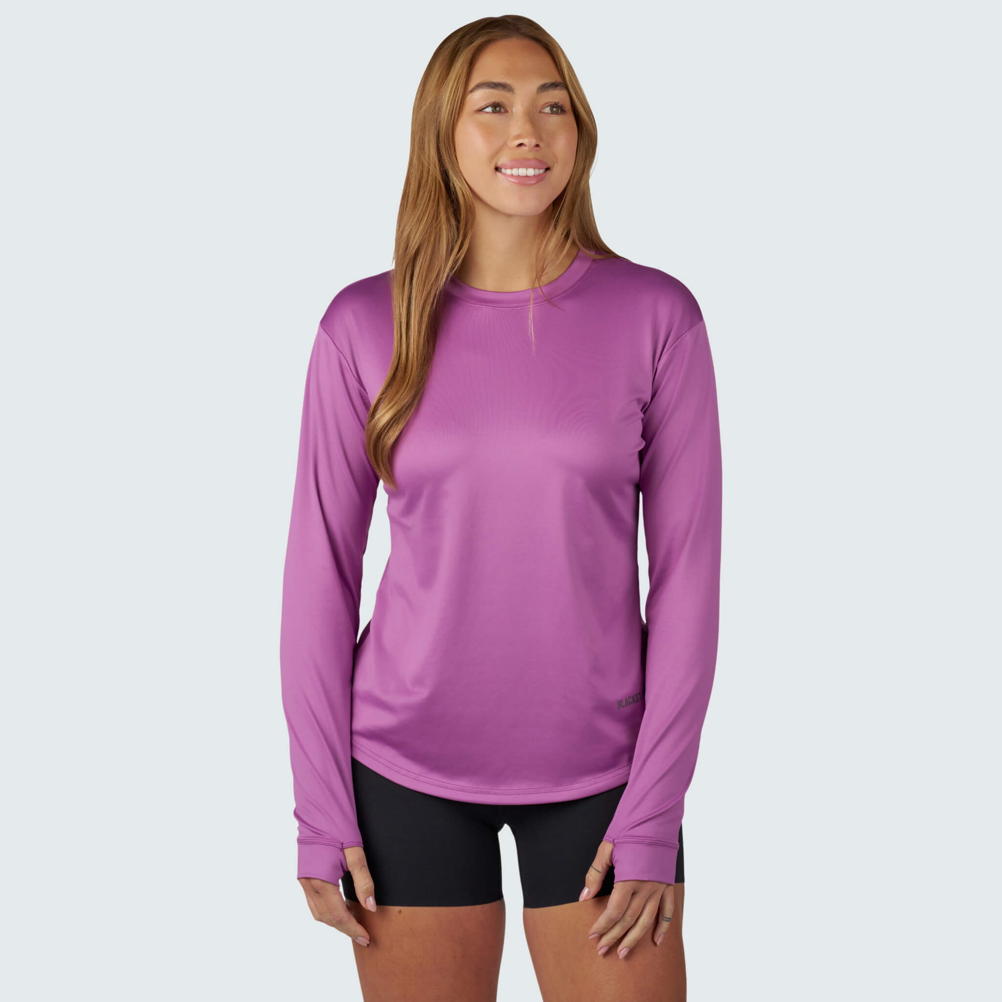 Women's Brackish Crewneck Long Sleeve BlackStrap #color_lupine