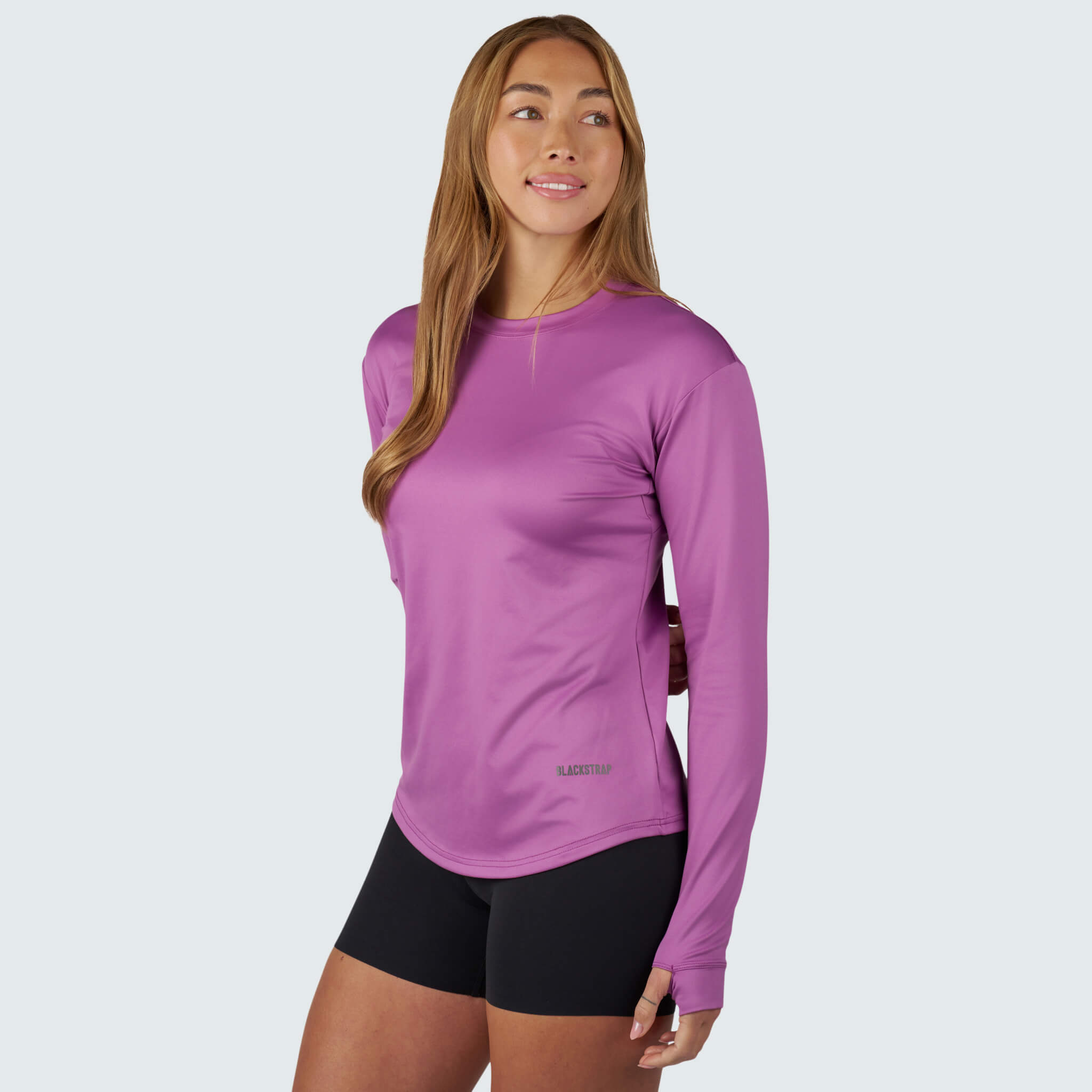 Women's Brackish Crewneck Long Sleeve BlackStrap #color_lupine