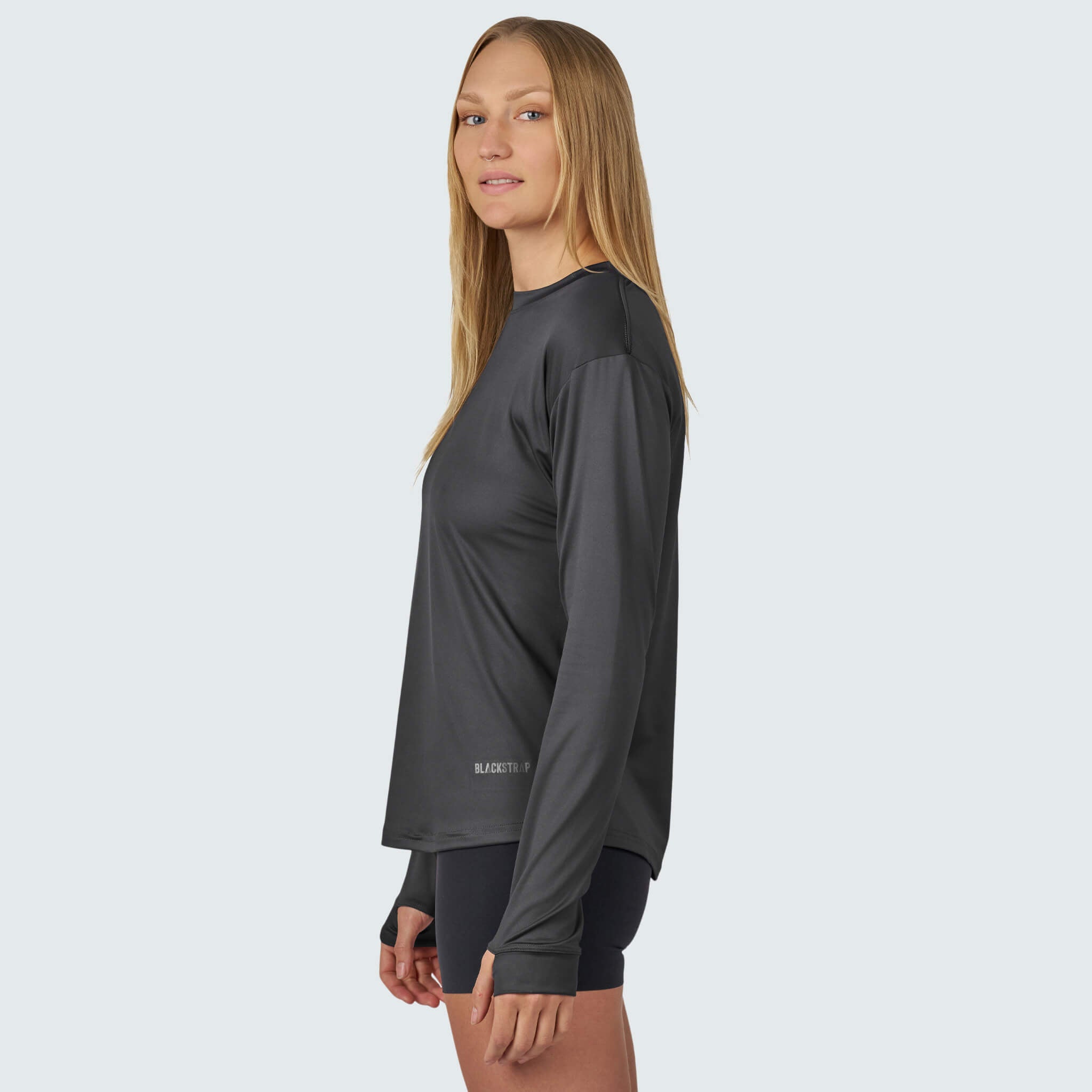 Women's Brackish Crewneck Long Sleeve BlackStrap #color_smoldered