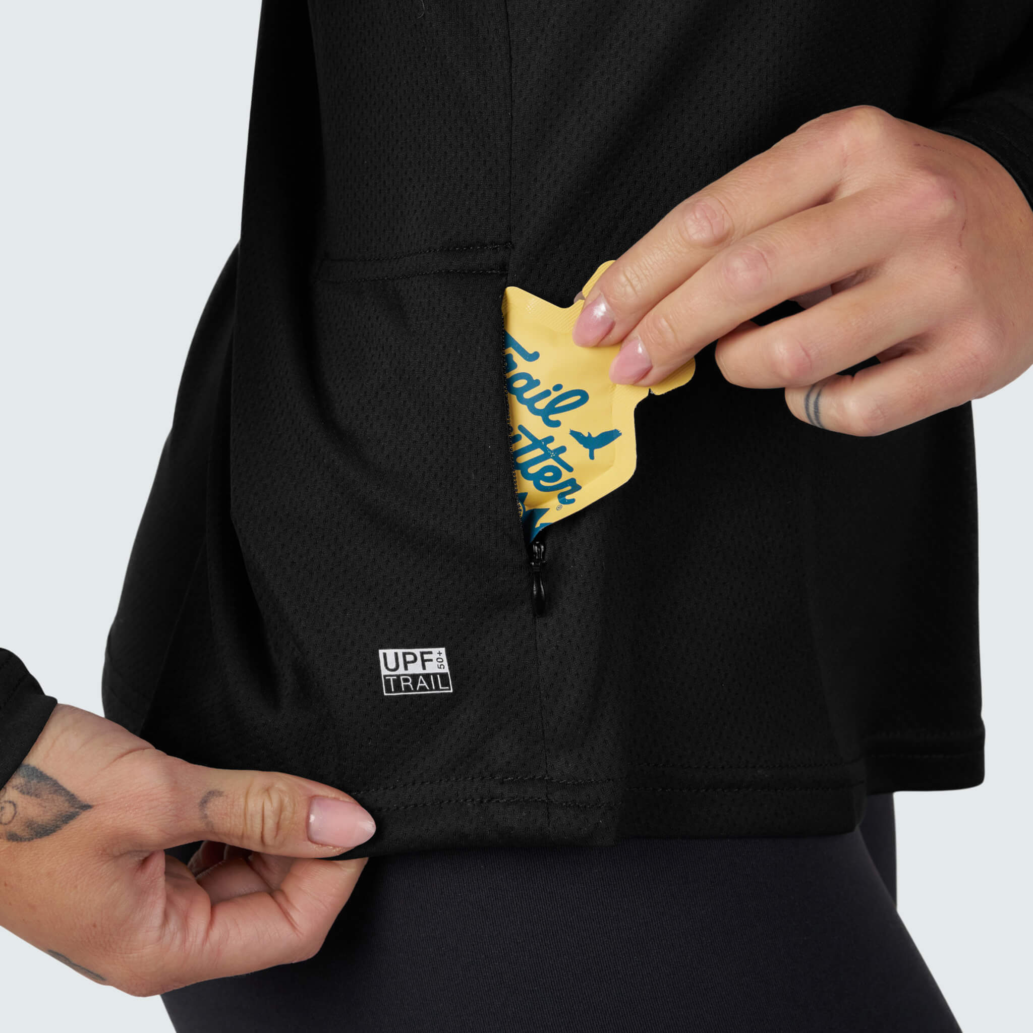 Women's Voyage Crewneck Long Sleeve BlackStrap #color_black